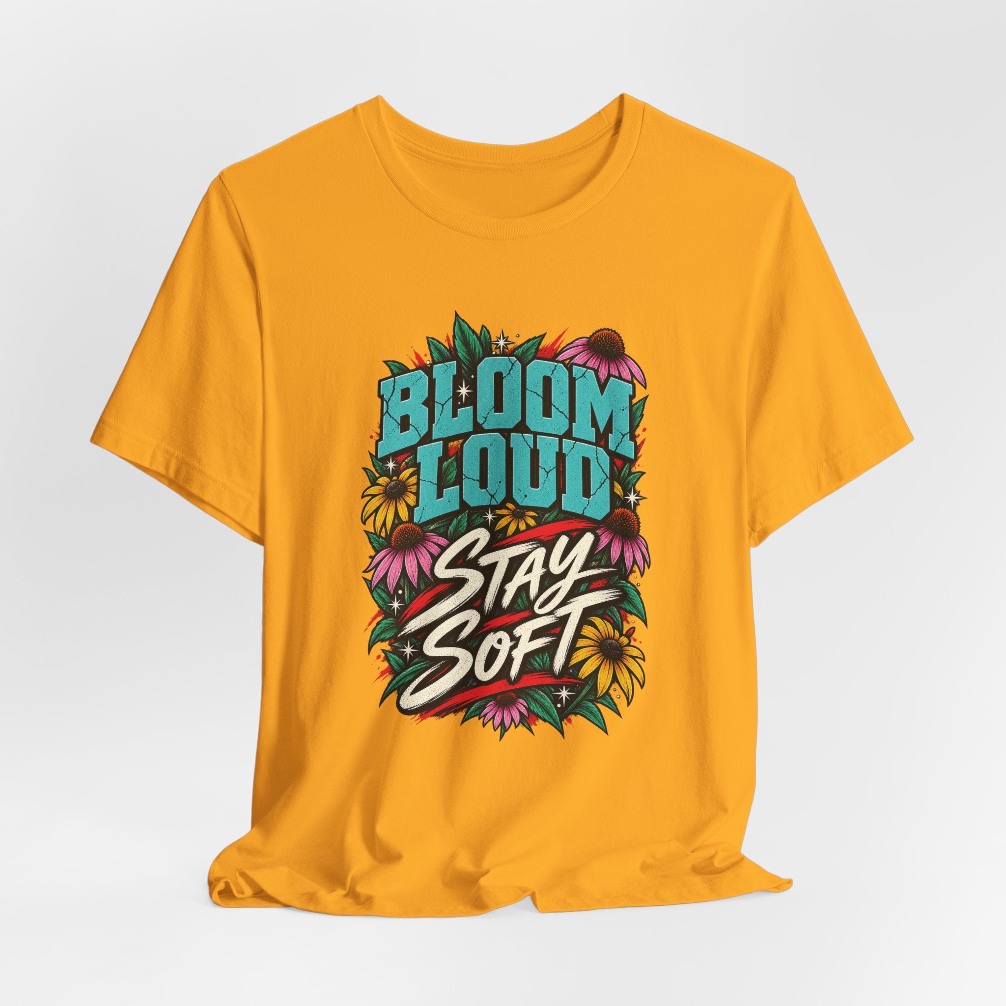 Bloom Loud Floral T-Shirt — Garment-Dyed Cotton