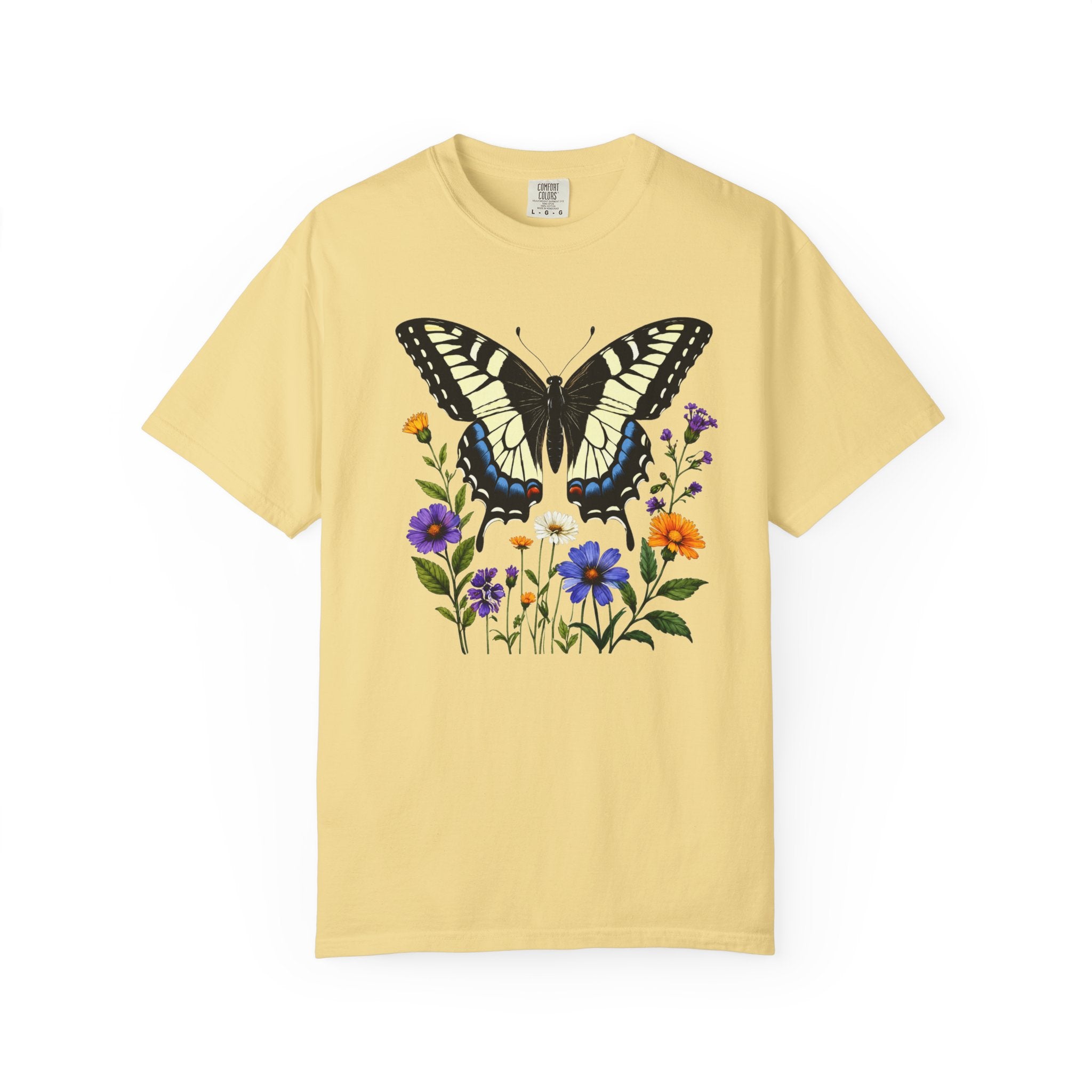 Swallowtail & Wildflowers - Botanical Butterfly