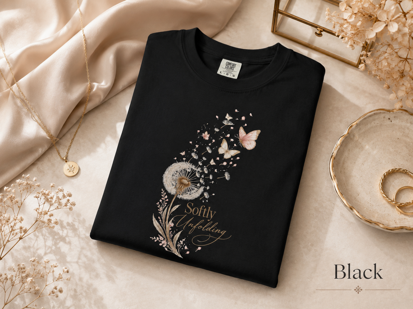 Softly Unfolding Dandelion Tee