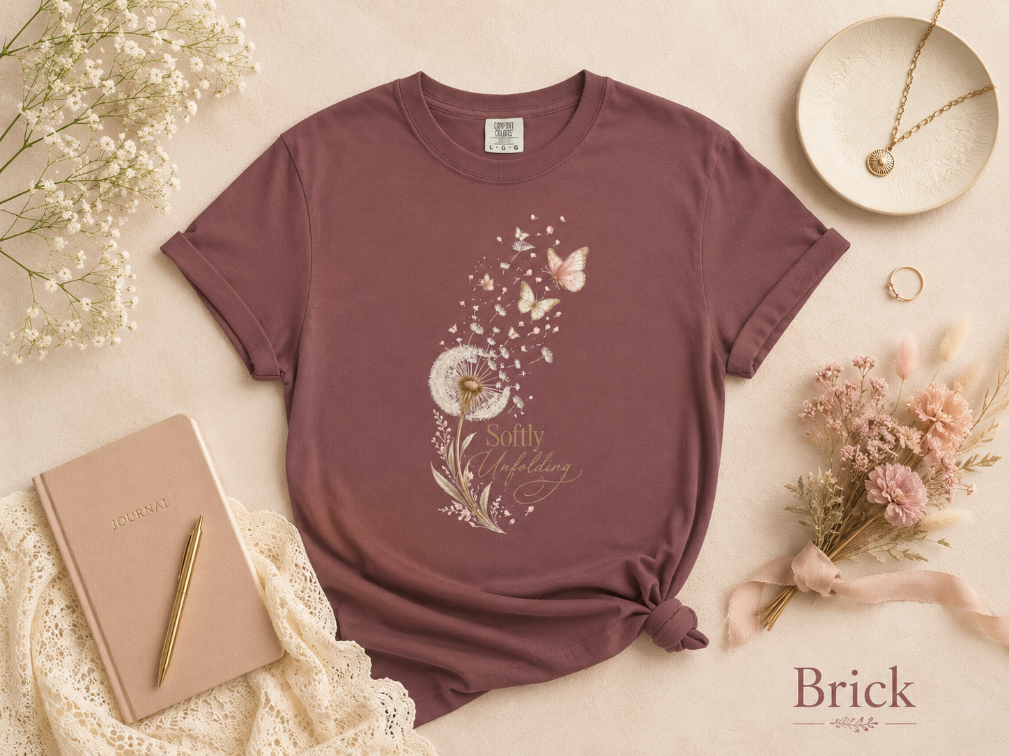 Softly Unfolding Dandelion Tee