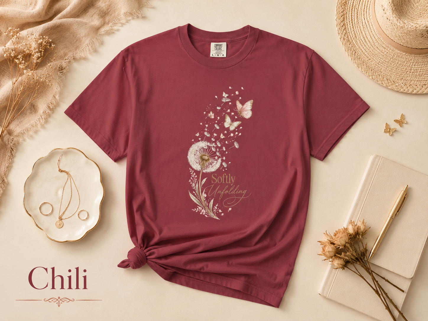 Softly Unfolding Dandelion Tee