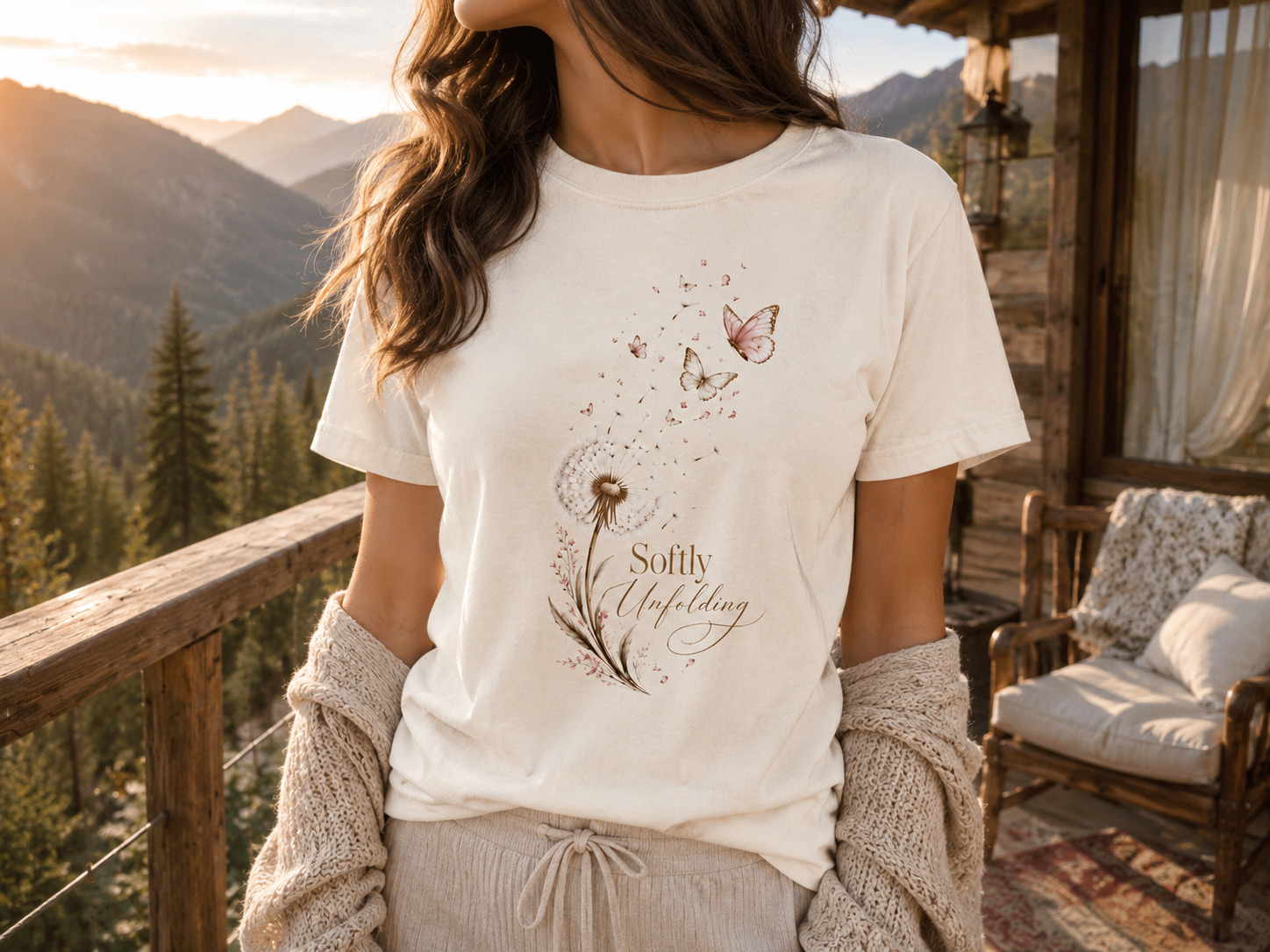 Softly Unfolding Dandelion Tee