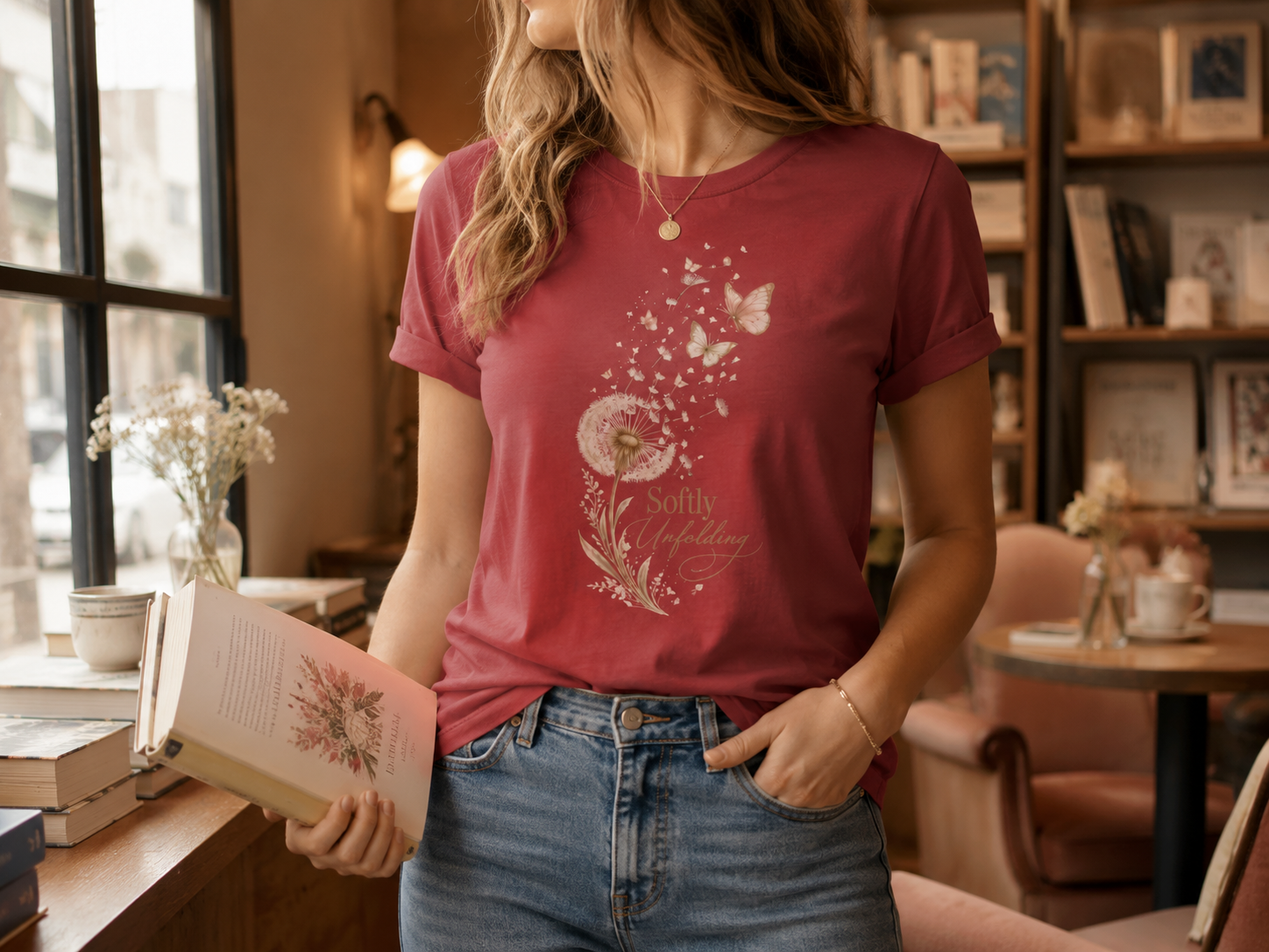 Softly Unfolding Dandelion Tee