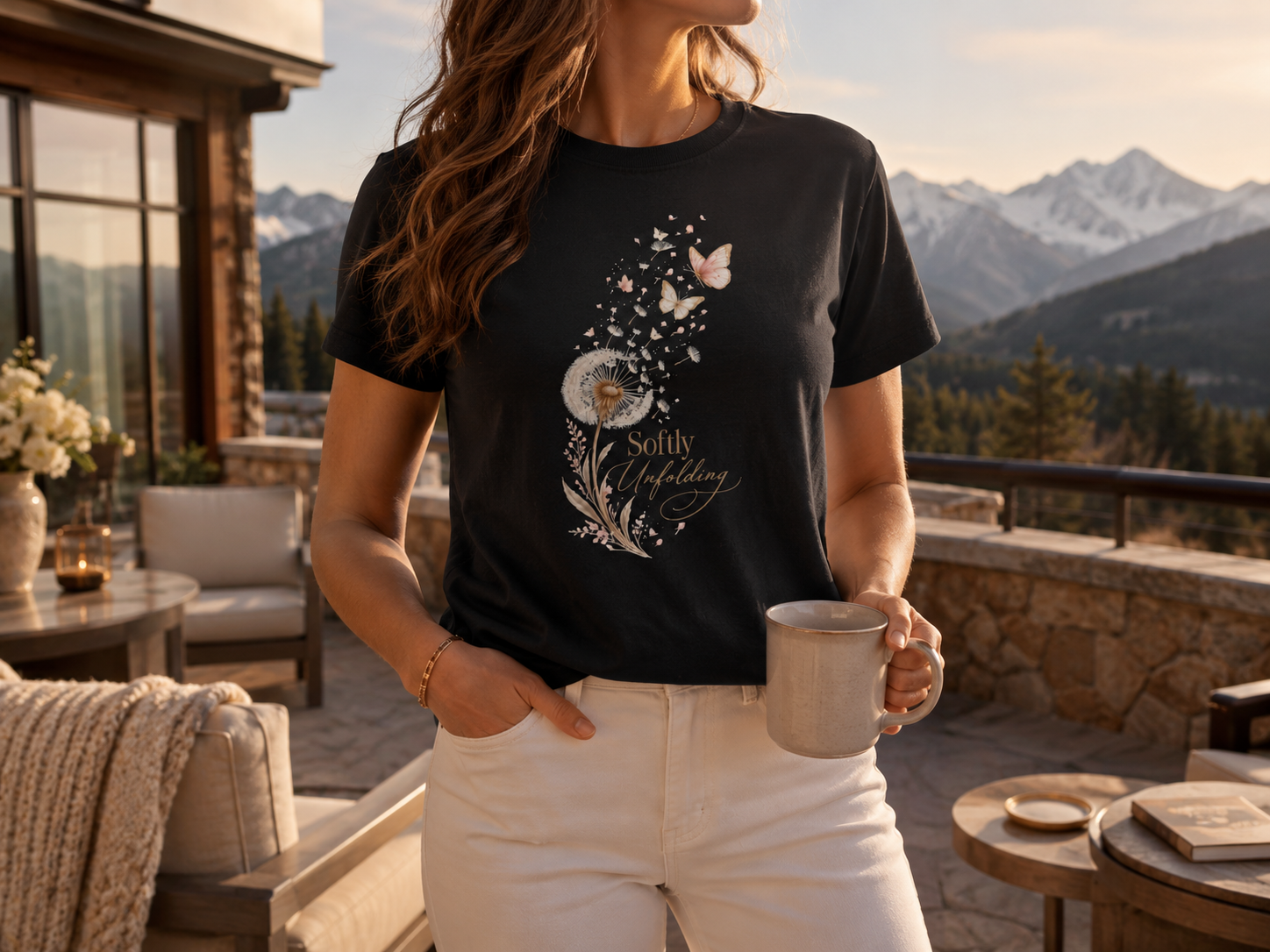 Softly Unfolding Dandelion Tee