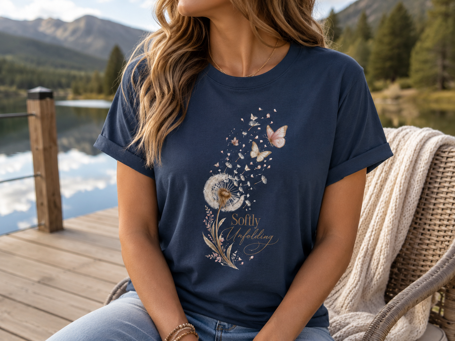 Softly Unfolding Dandelion Tee