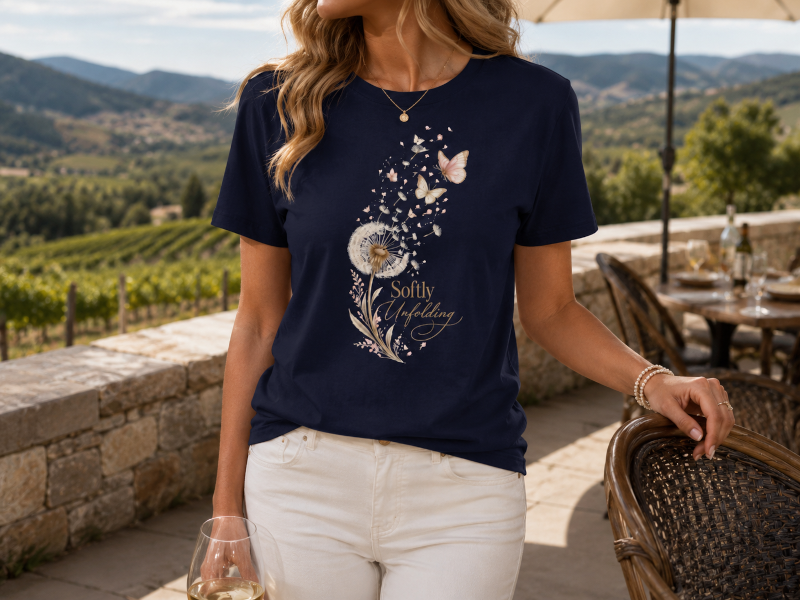Softly Unfolding Dandelion Tee