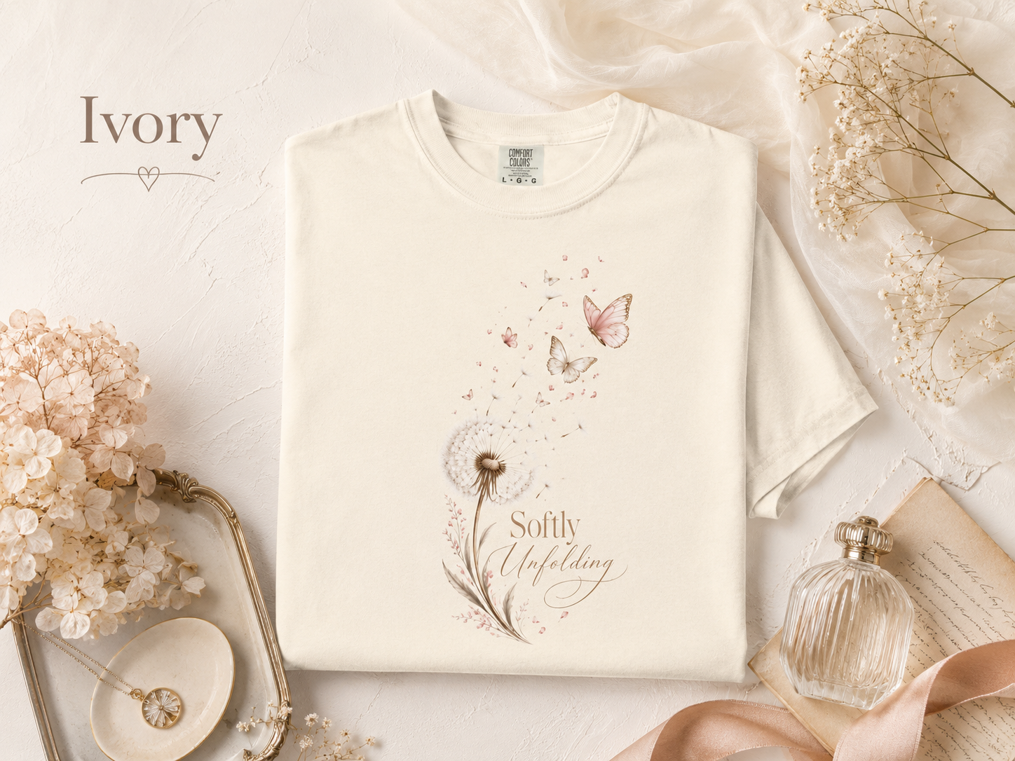 Softly Unfolding Dandelion Tee