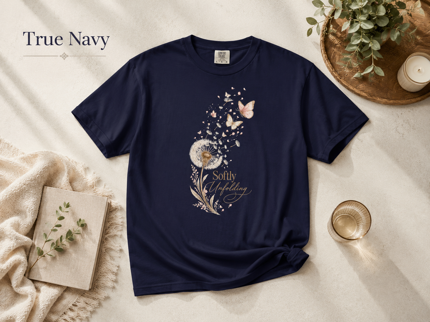Softly Unfolding Dandelion Tee