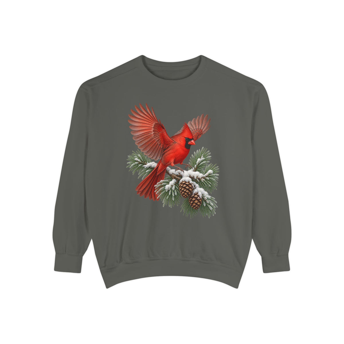 Cardinal in flight sweatshirt in Pepper, front view