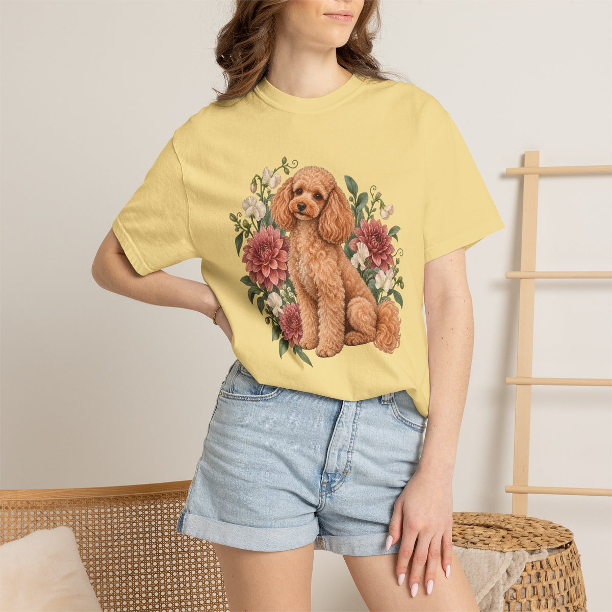 Poodle T-Shirt — Curls & Petals