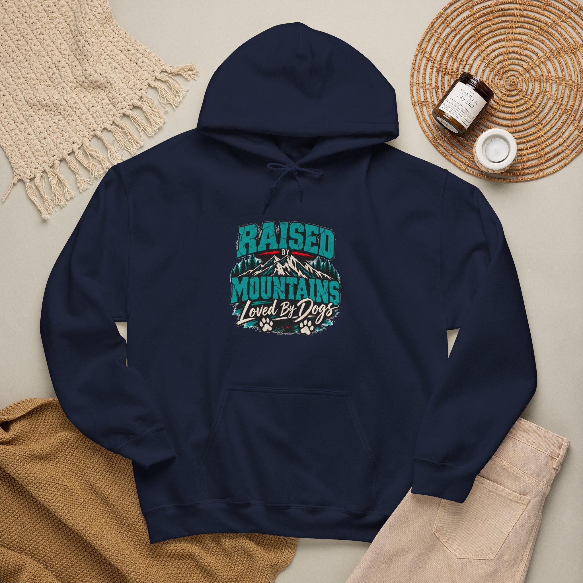 Raised by Mountains Hoodie — Soft Fleece
