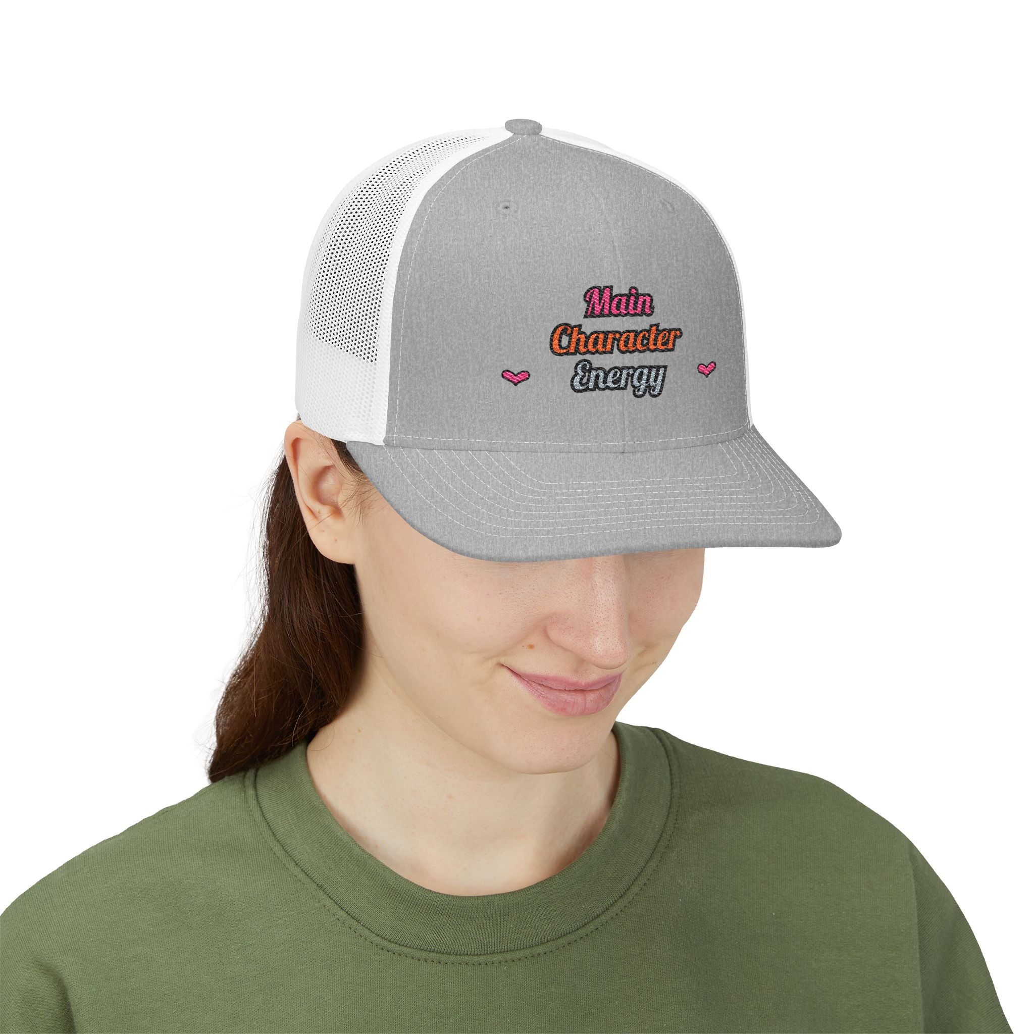 Main Character Energy — Embroidered Trucker Hat
