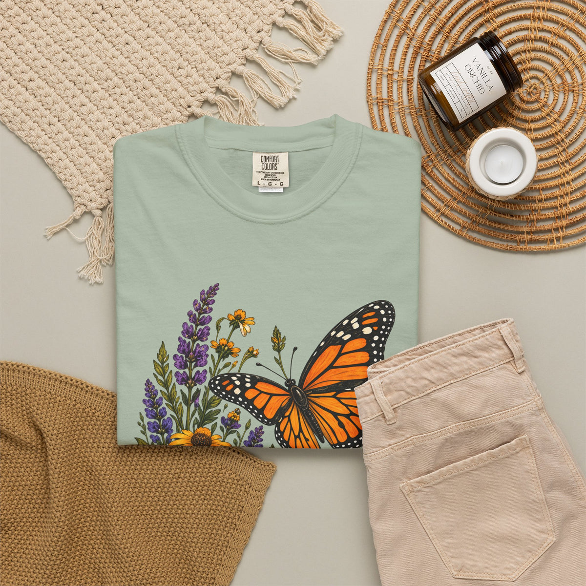 She Brought the Summer — Monarch Butterfly T-Shirt
