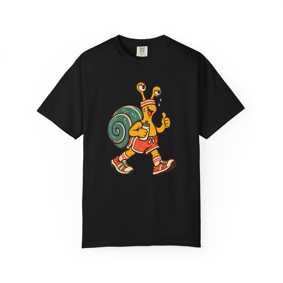 Jogging Snail T-Shirt — Garment-Dyed Cotton