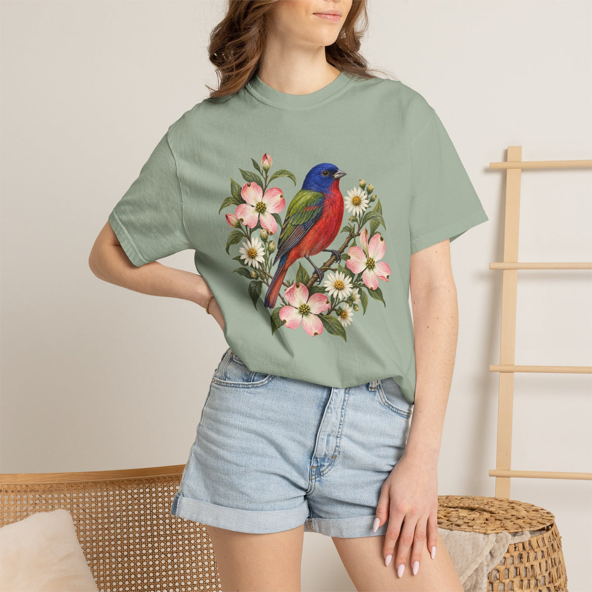 Painted Bunting T-Shirt — A Song in Color