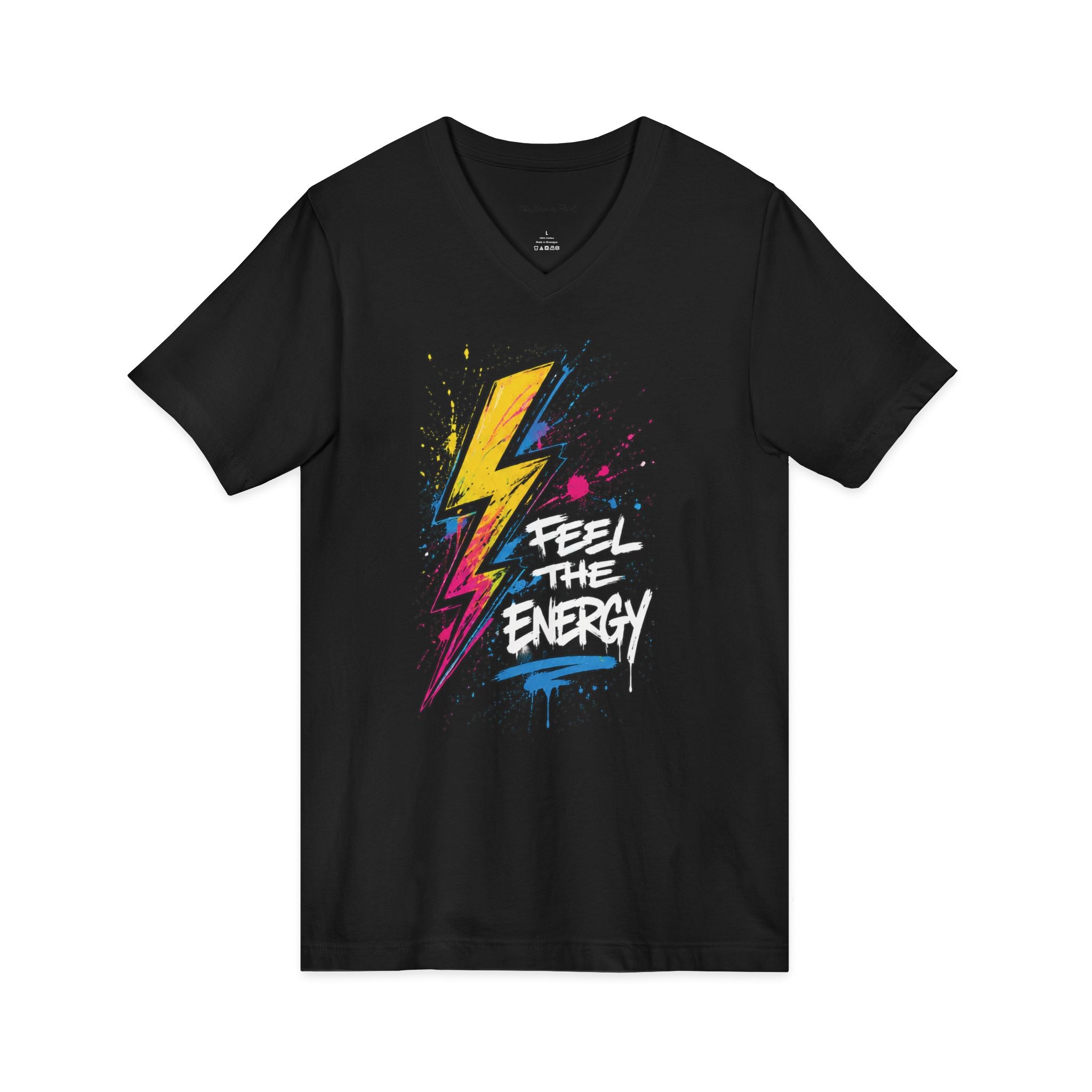Feel the Energy — Graffiti V-Neck Tee