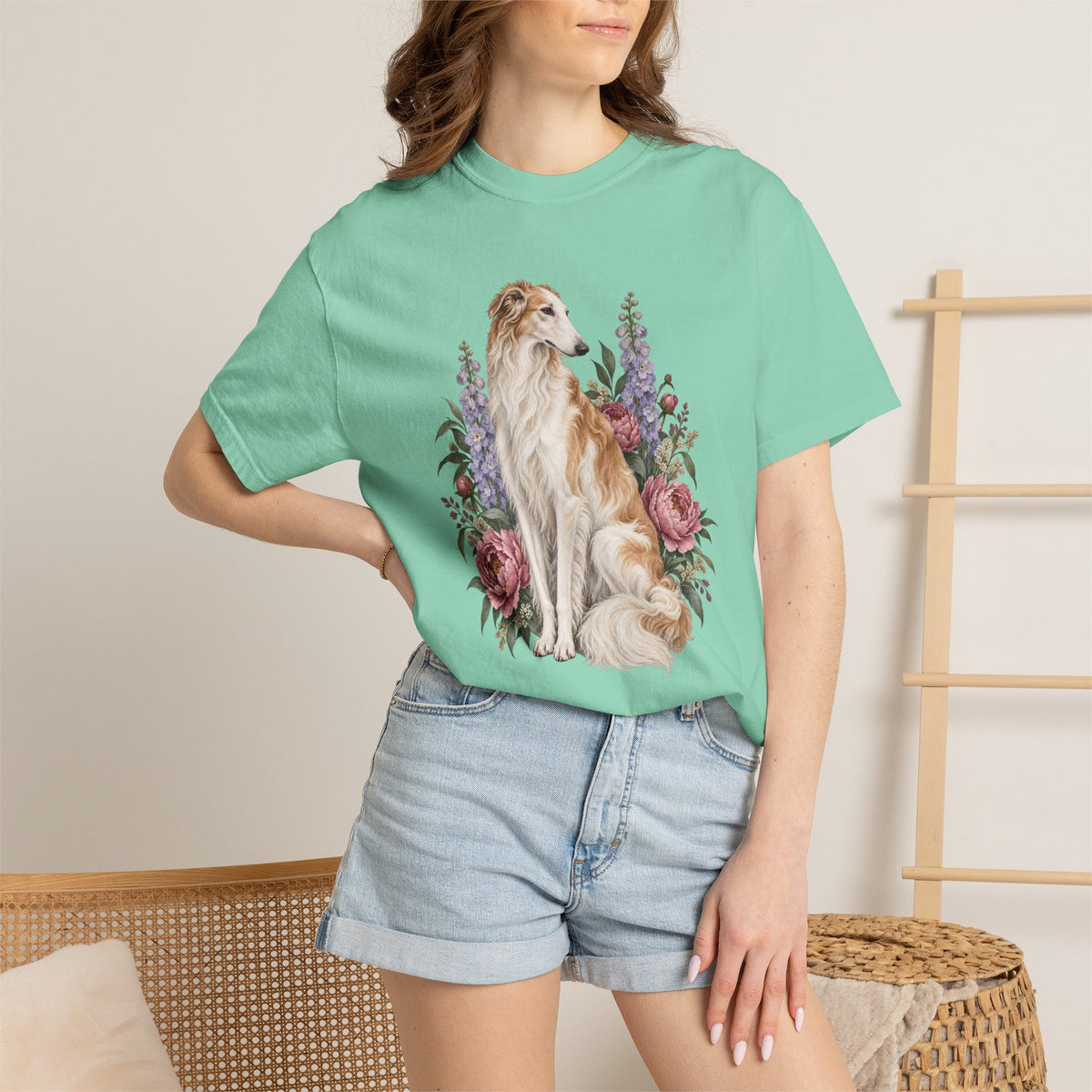 Borzoi T-Shirt — Poetry in Bloom