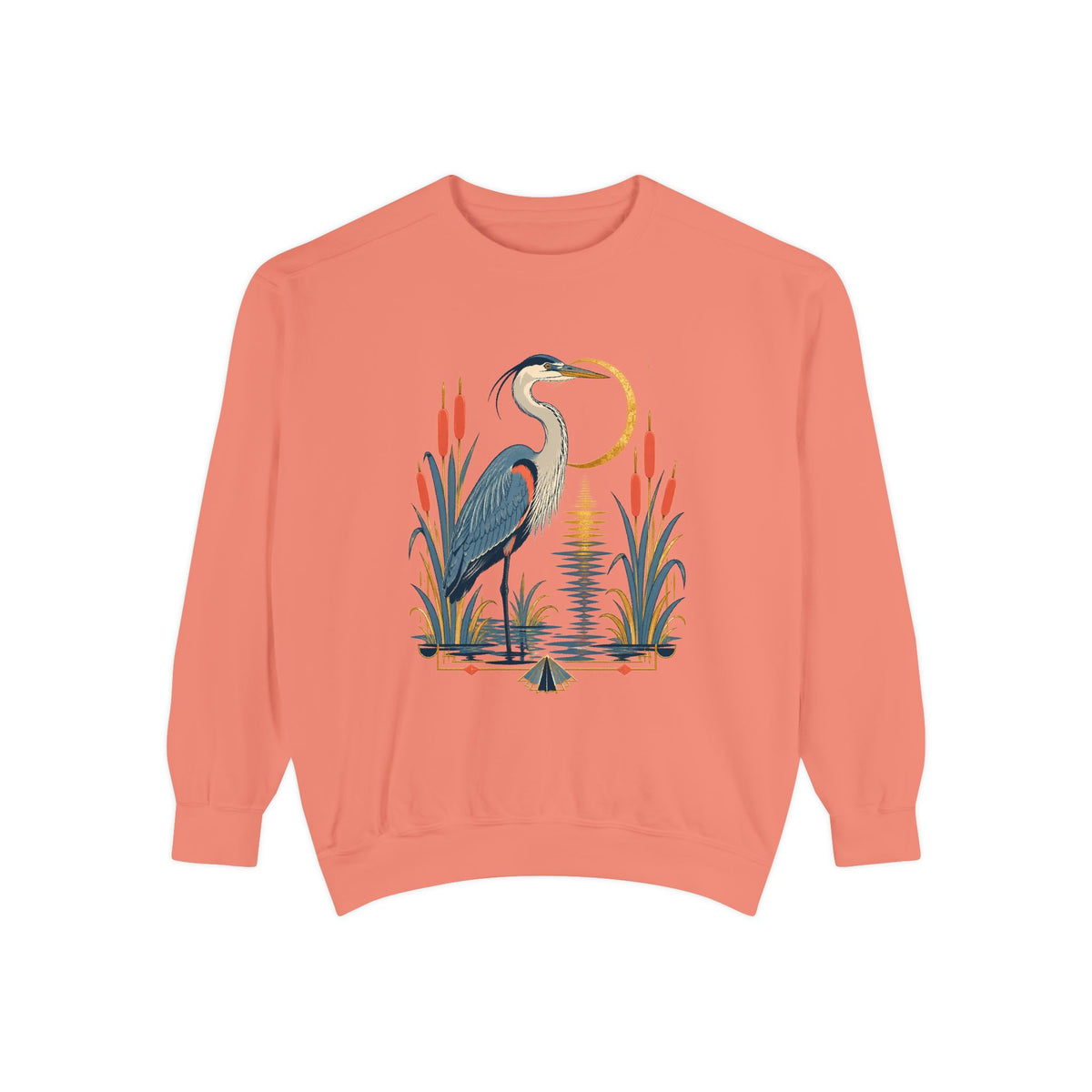 Art Deco Heron Sweatshirt