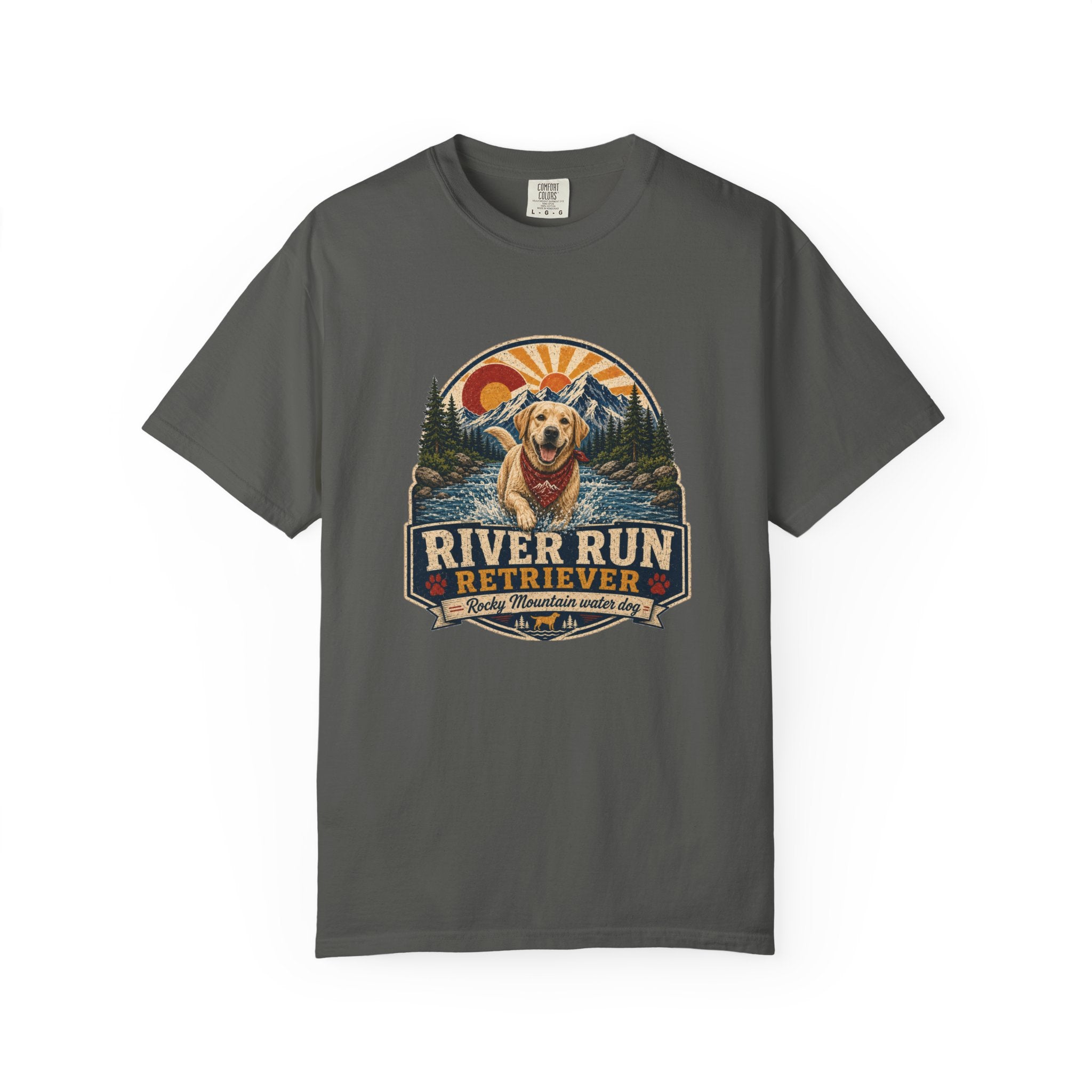River Run Retriever mountain dog tee alternate color