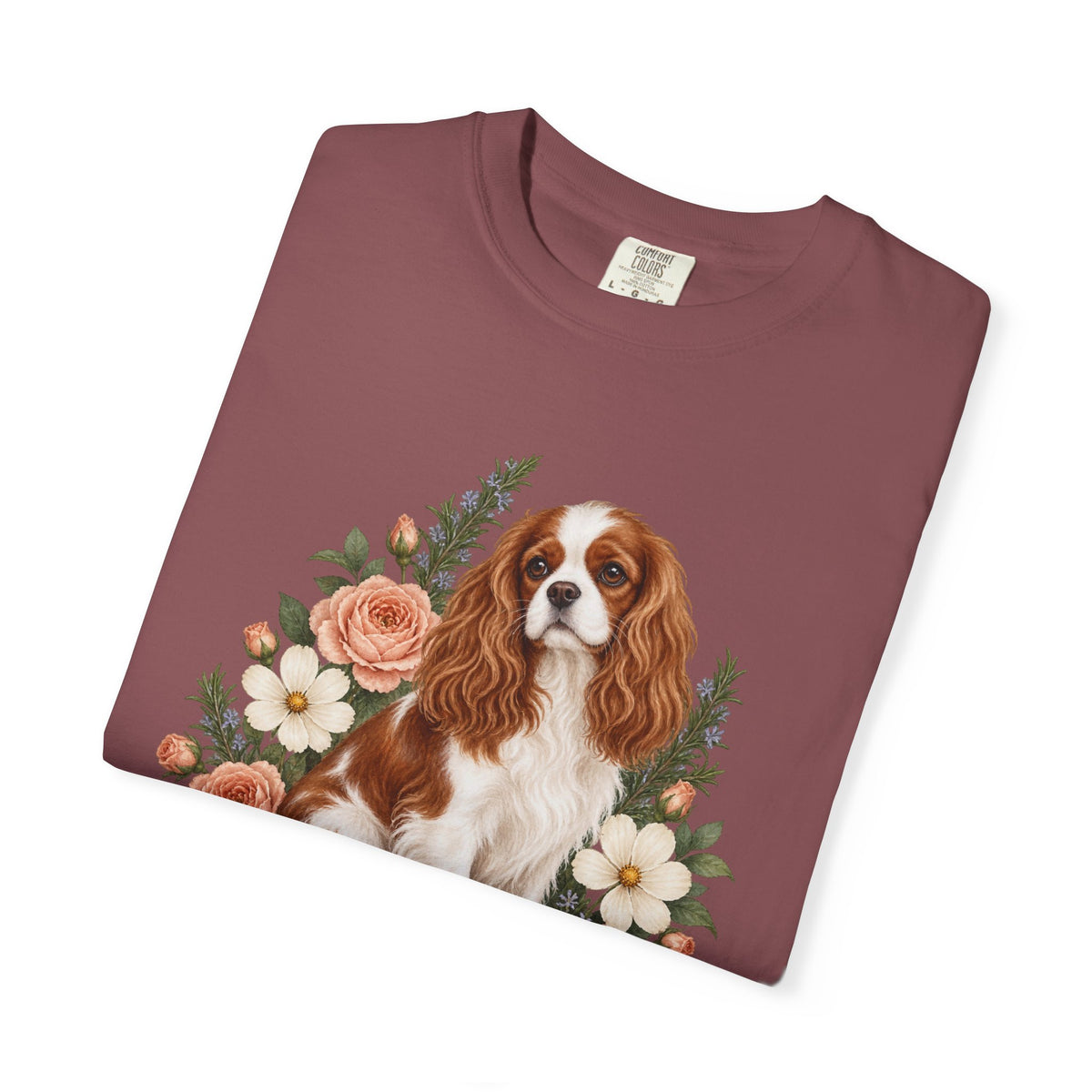 Cavalier King Charles Spaniel T-Shirt — Royal in Bloom