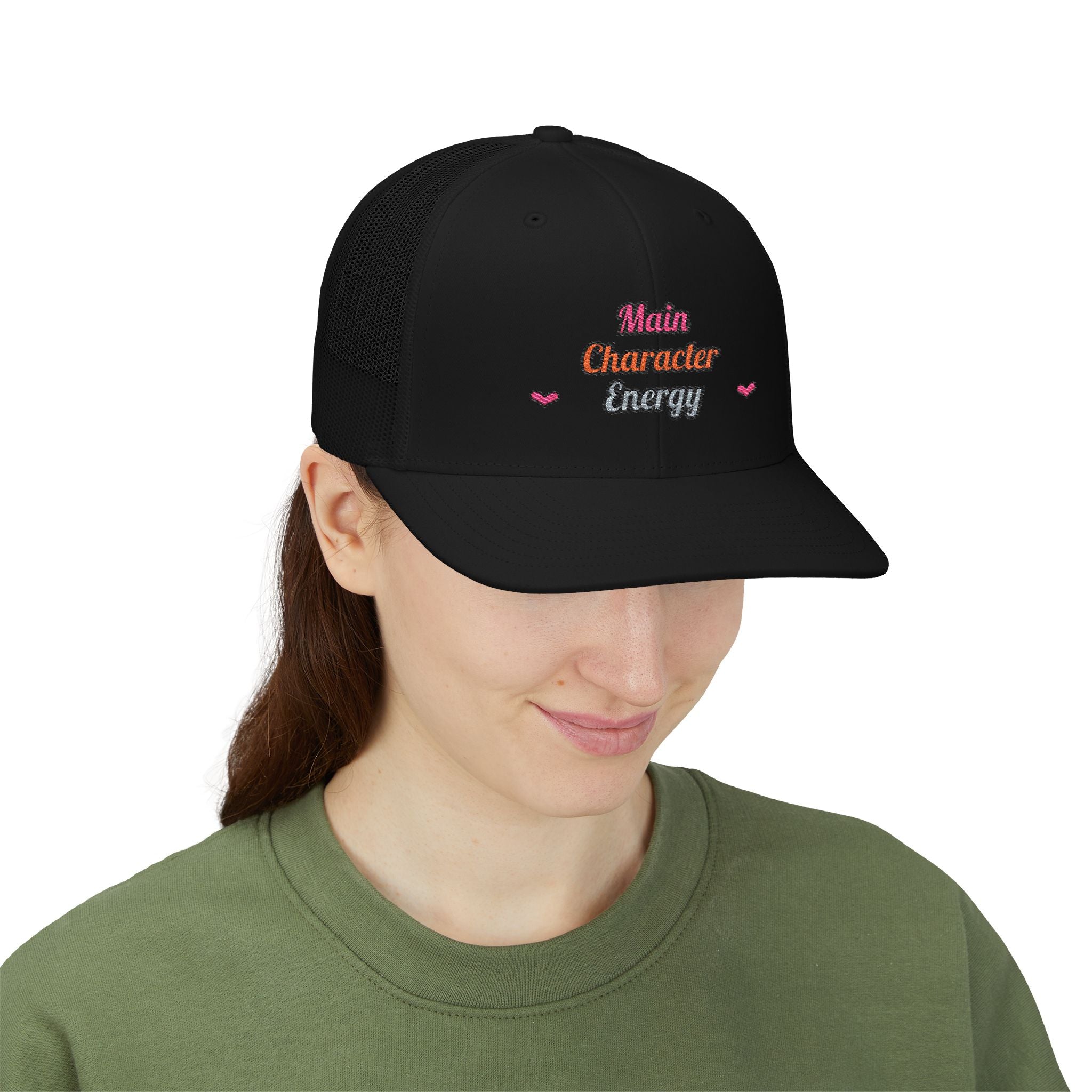 Main Character Energy — Embroidered Trucker Hat