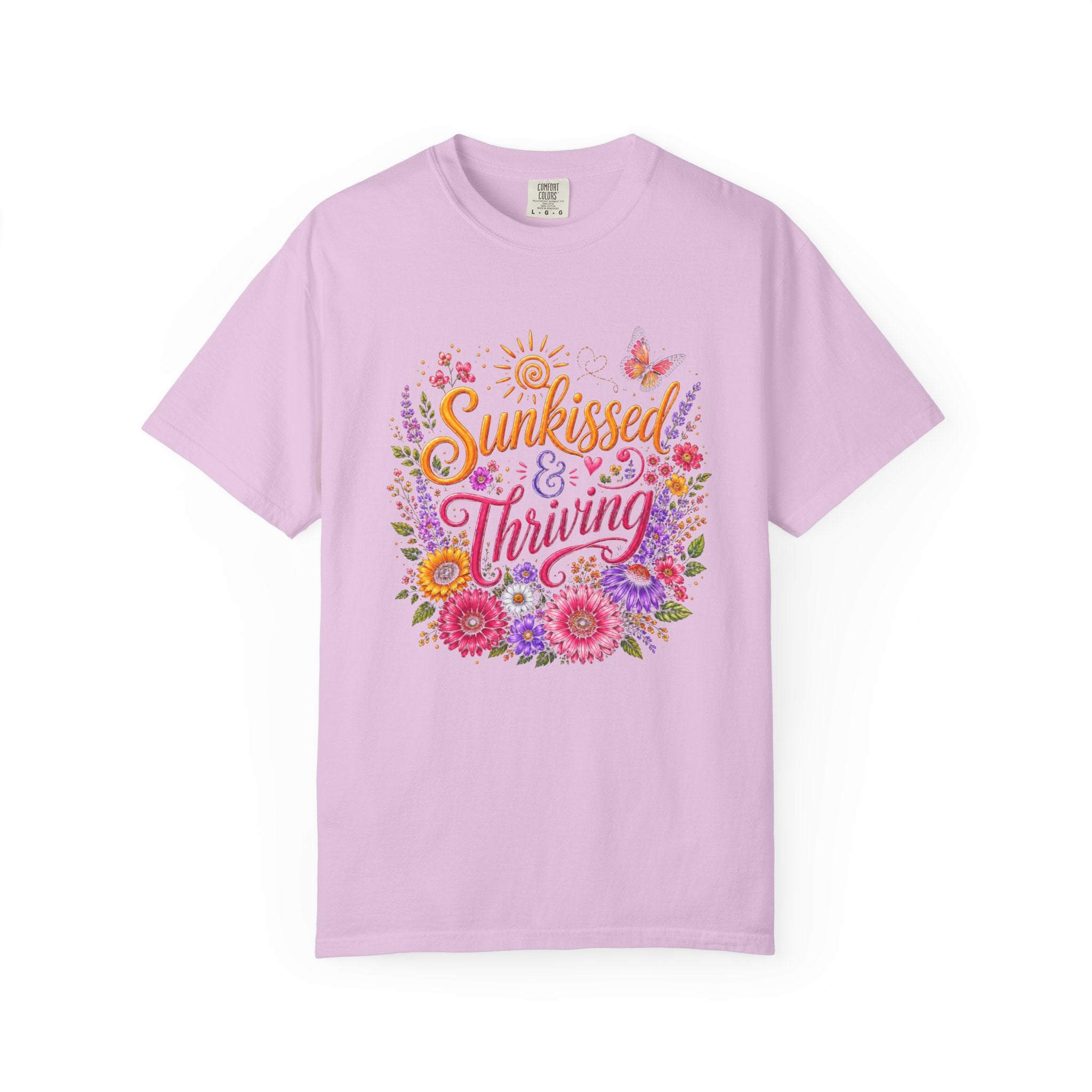 Sunkissed & Thriving - Retro Floral Summer Tee