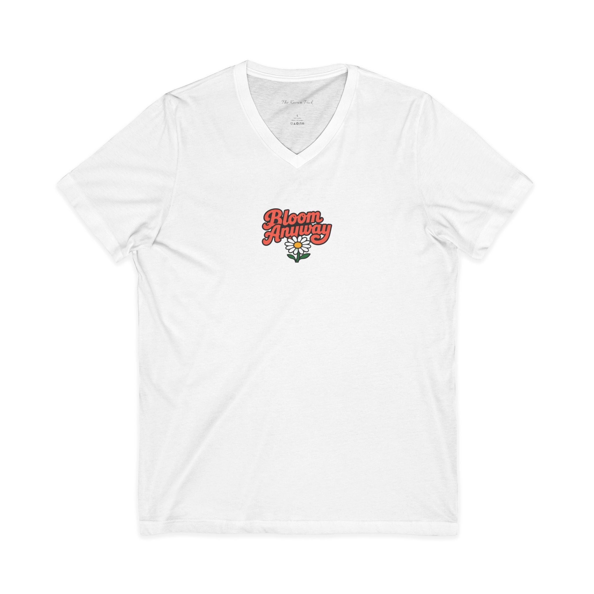 Bloom Anyway — V-Neck Tee