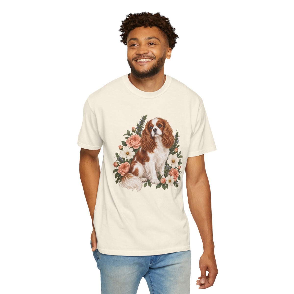 Cavalier King Charles Spaniel T-Shirt — Royal in Bloom