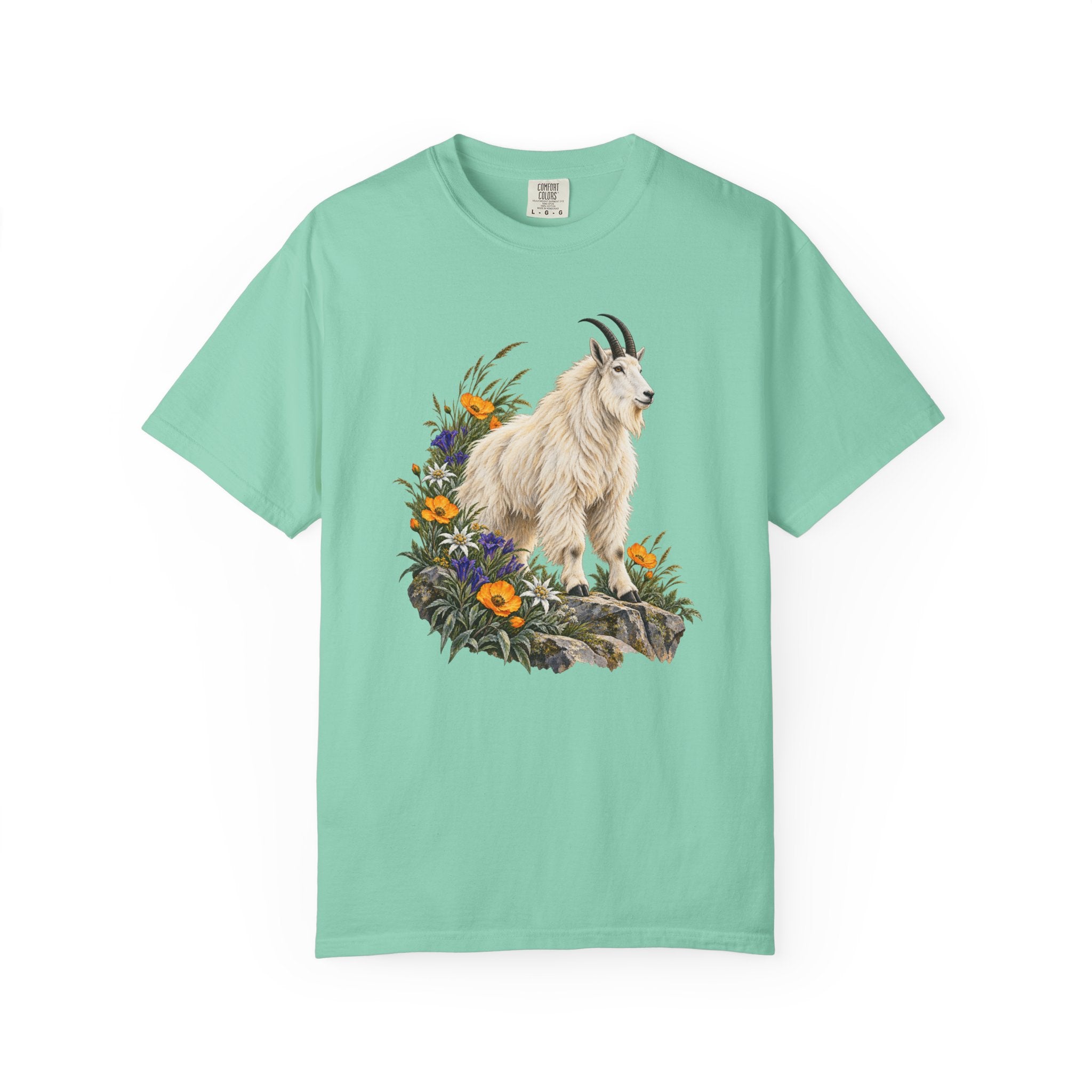 Mountain Goat Alpine T-Shirt — Garment-Dyed Cotton