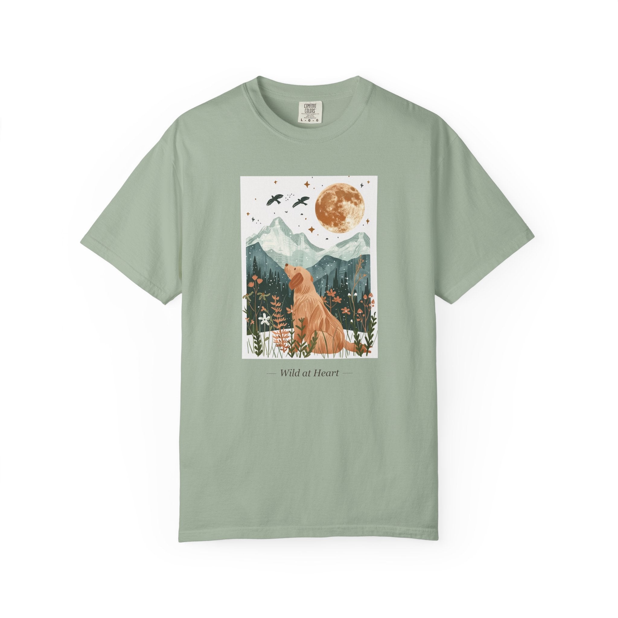 Wild at Heart - Folk Art Golden Retriever