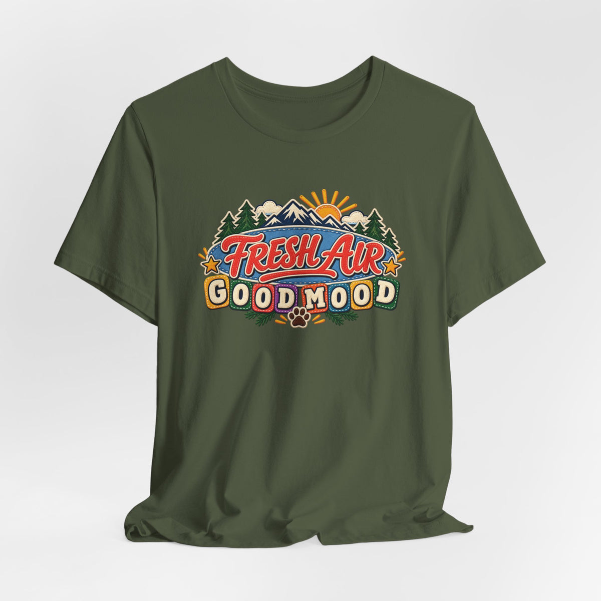 Fresh Air Good Mood T-Shirt — Garment-Dyed Cotton