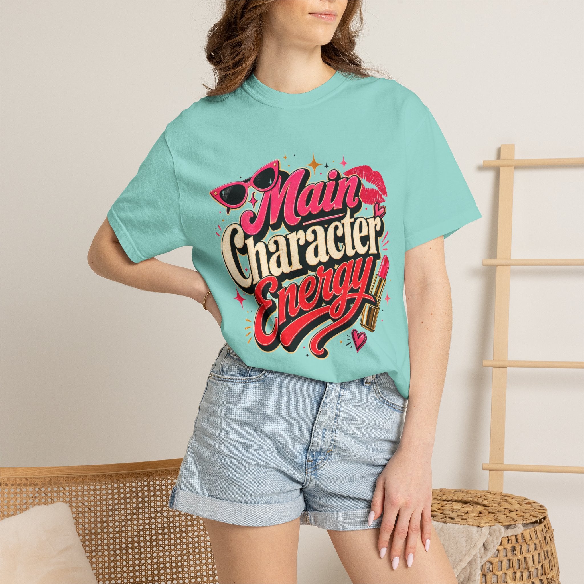 Main Character Energy - Retro Glam Tee
