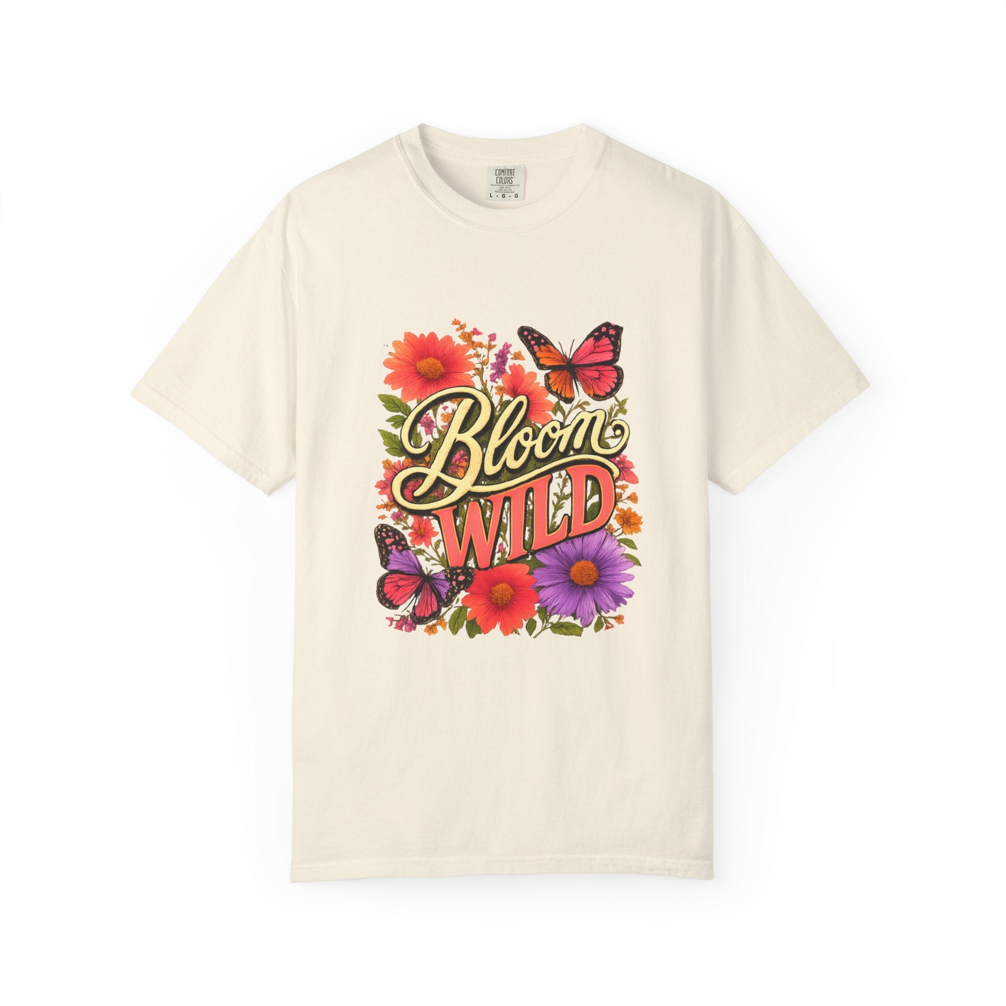 Bloom Wild butterfly shirt lifestyle mockup