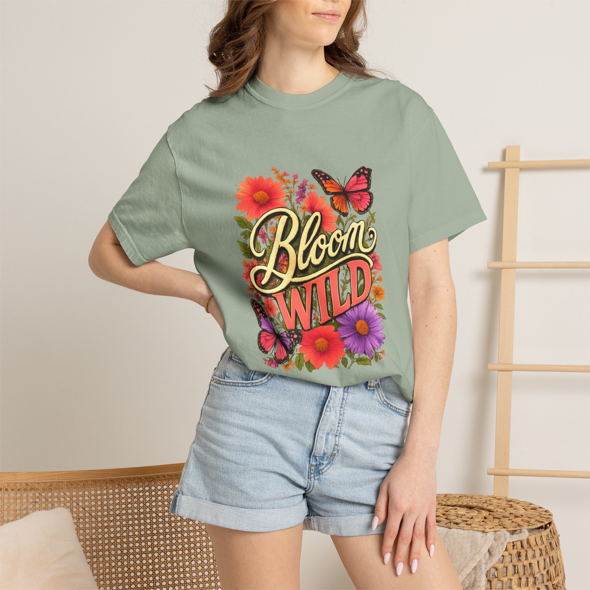 Bloom Wild - Vibrant Butterfly Wildflower Tee