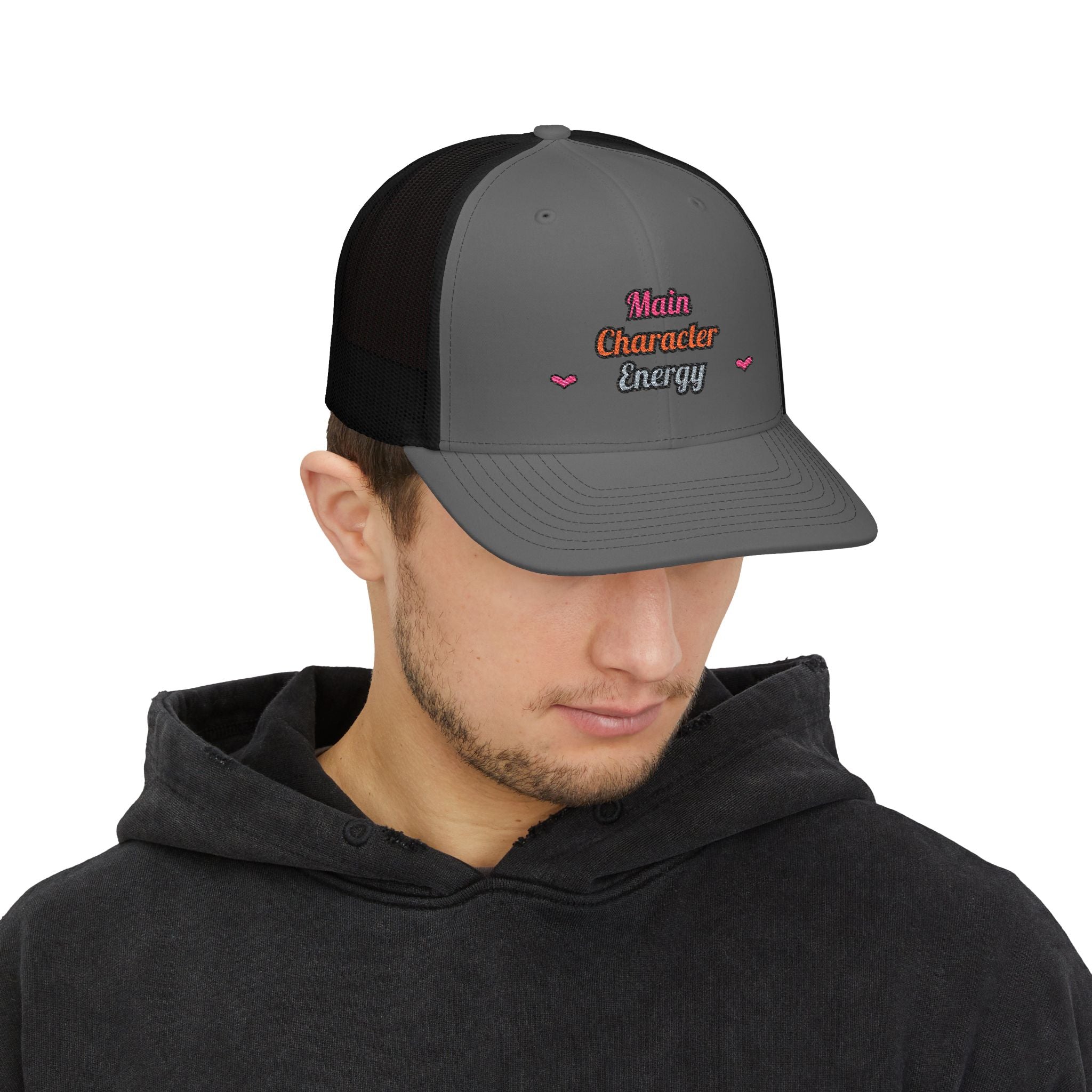 Main Character Energy — Embroidered Trucker Hat