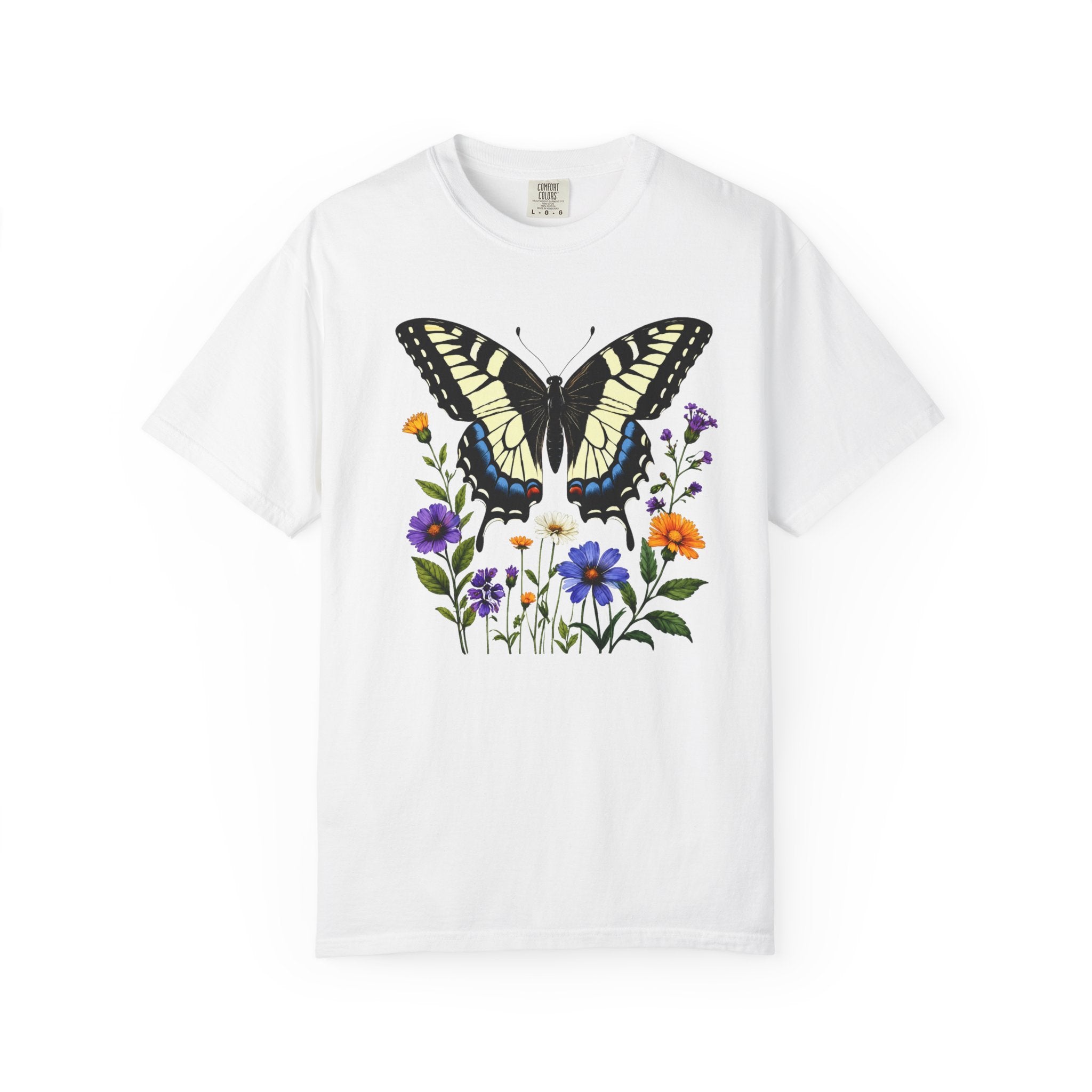 Swallowtail & Wildflowers - Botanical Butterfly