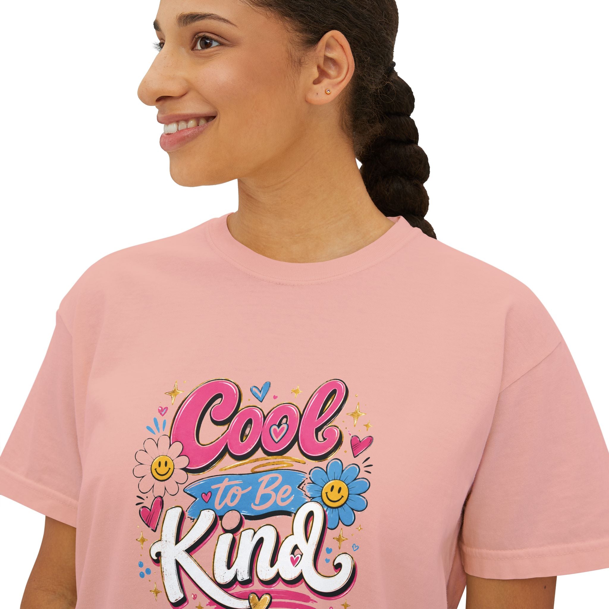 Cool to Be Kind — Boxy Cropped Tee