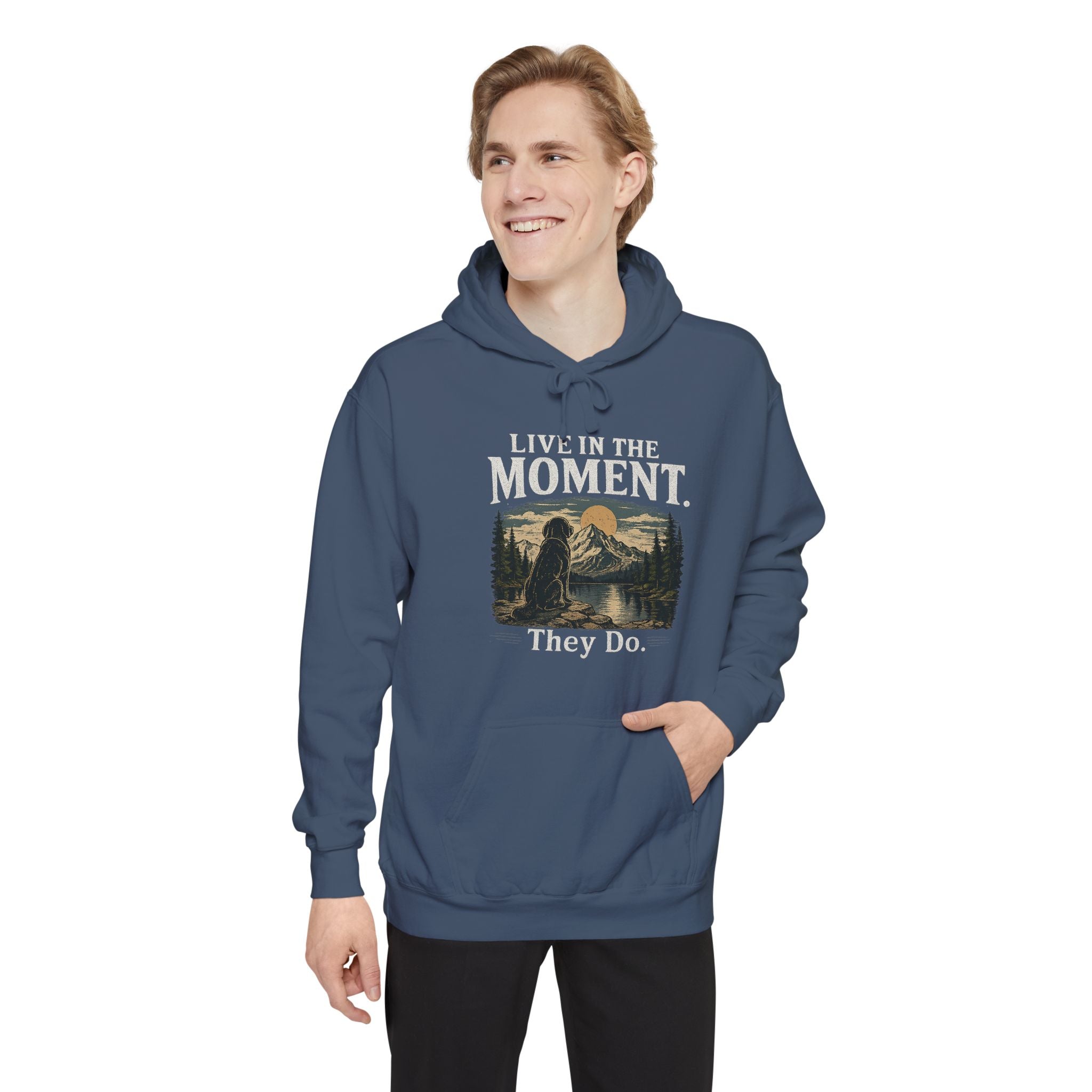 The Known Pack "Live In The Moment" Premium Garment-Dyed Hoodie