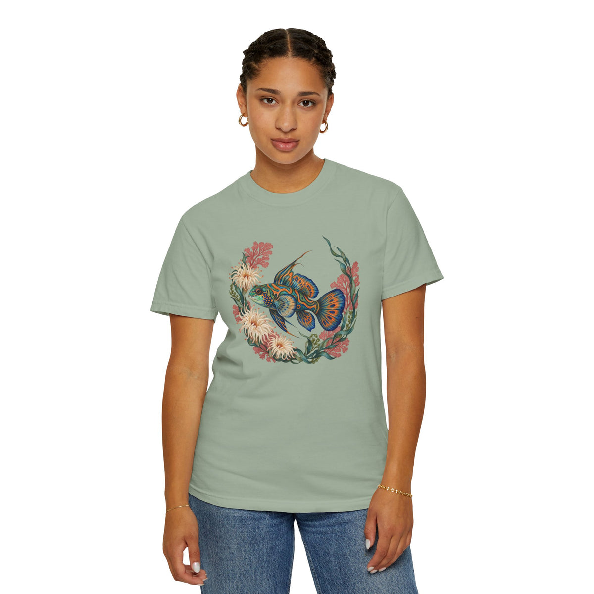 Reef Royalty — Blue & Orange Reef Fish T-Shirt