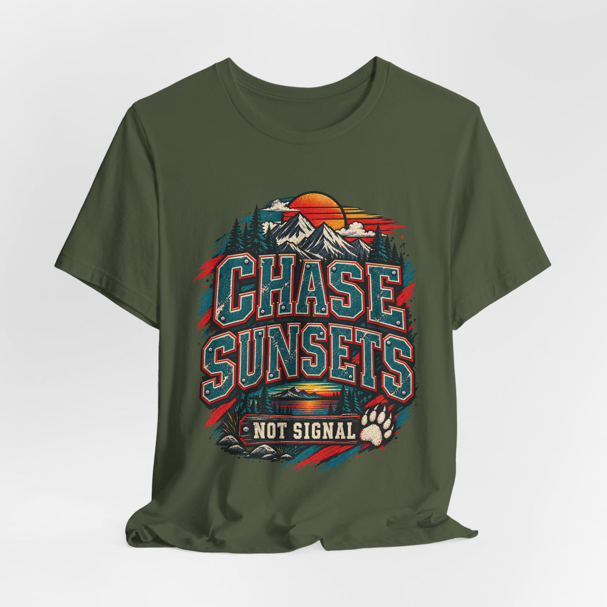 Chase Sunsets Not Signal T-Shirt