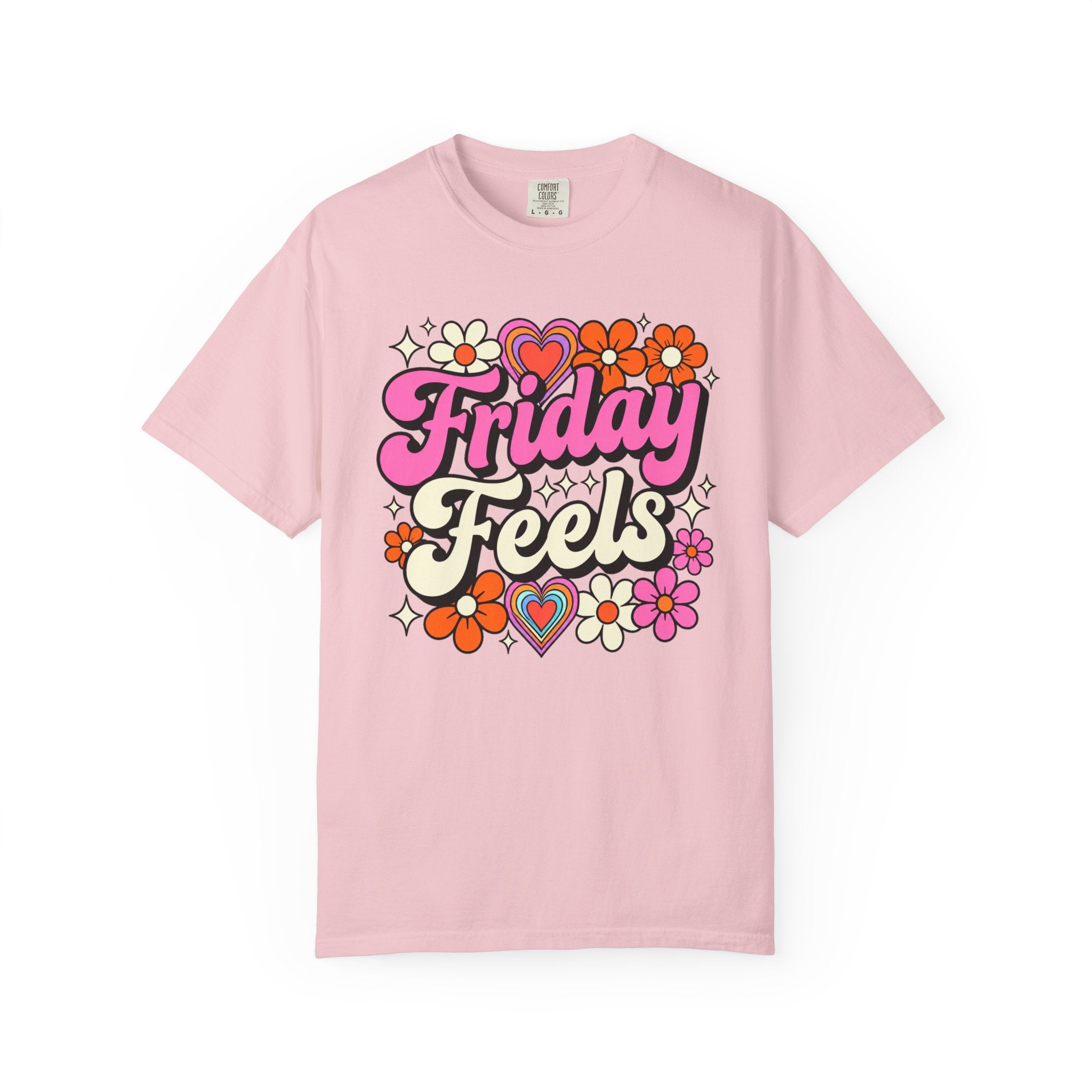 Friday Feels - Retro Groovy Floral Tee