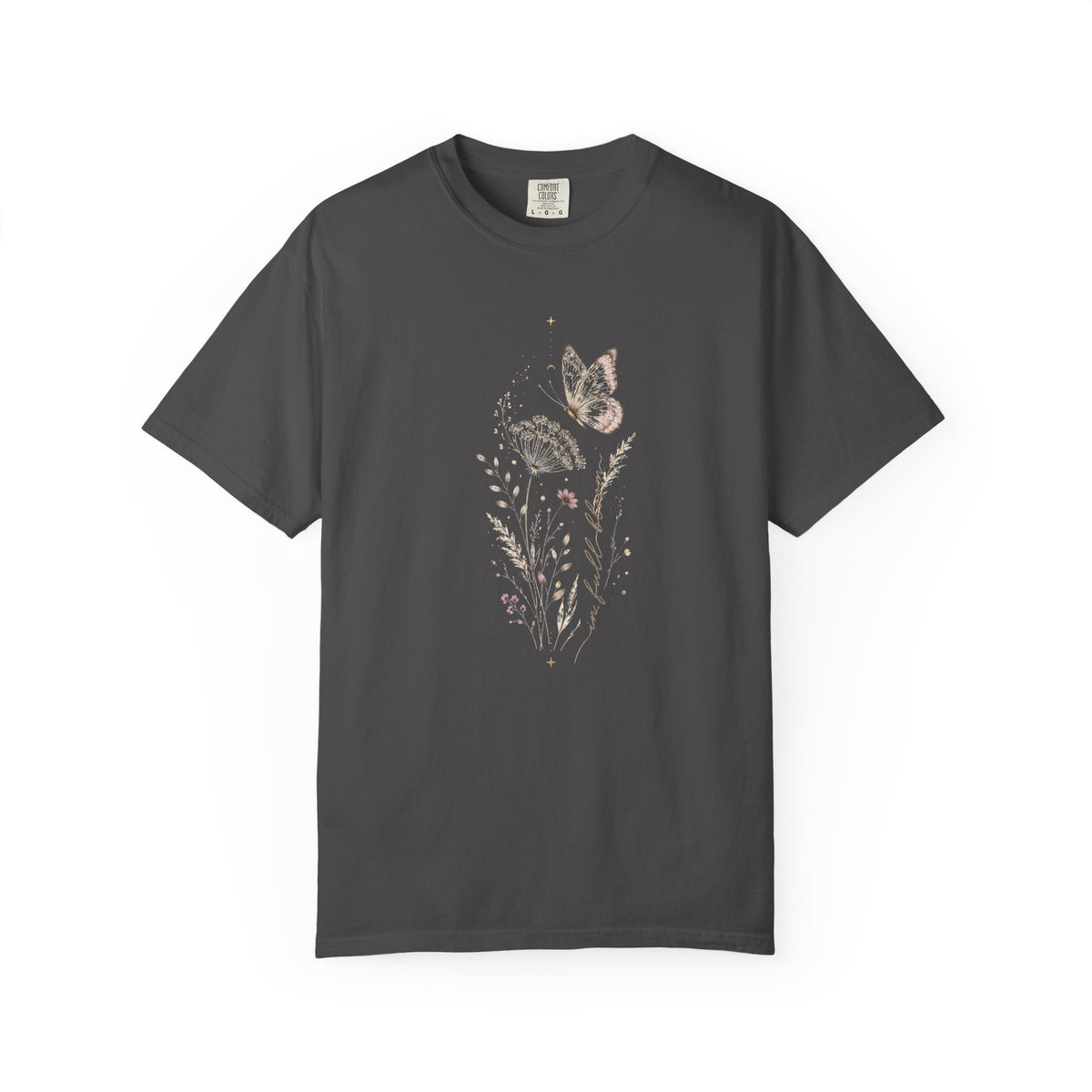 Nocturne Bloom Butterfly T-Shirt — Premium Cotton