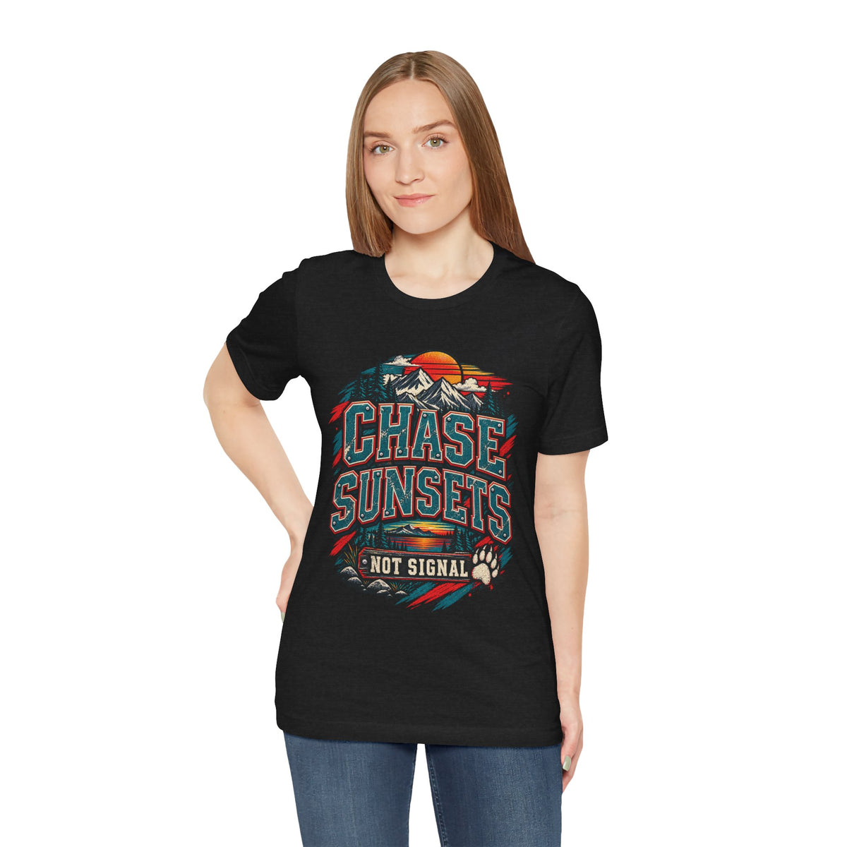 Chase Sunsets Not Signal T-Shirt
