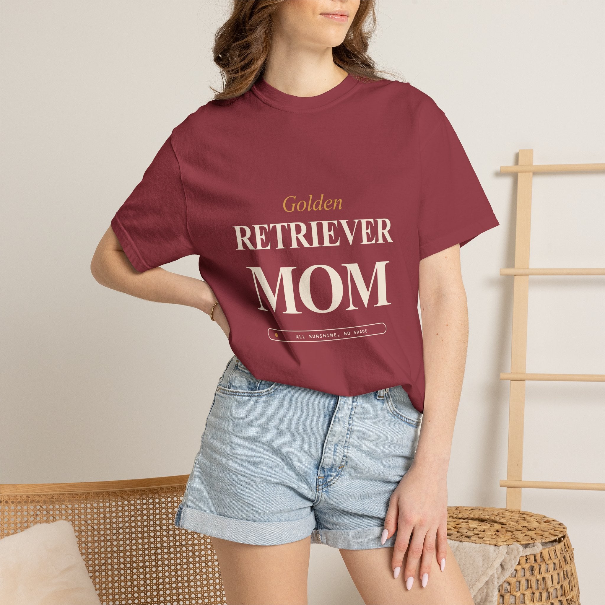 All Sunshine No Shade - Golden Retriever Mom (Dark Tee)