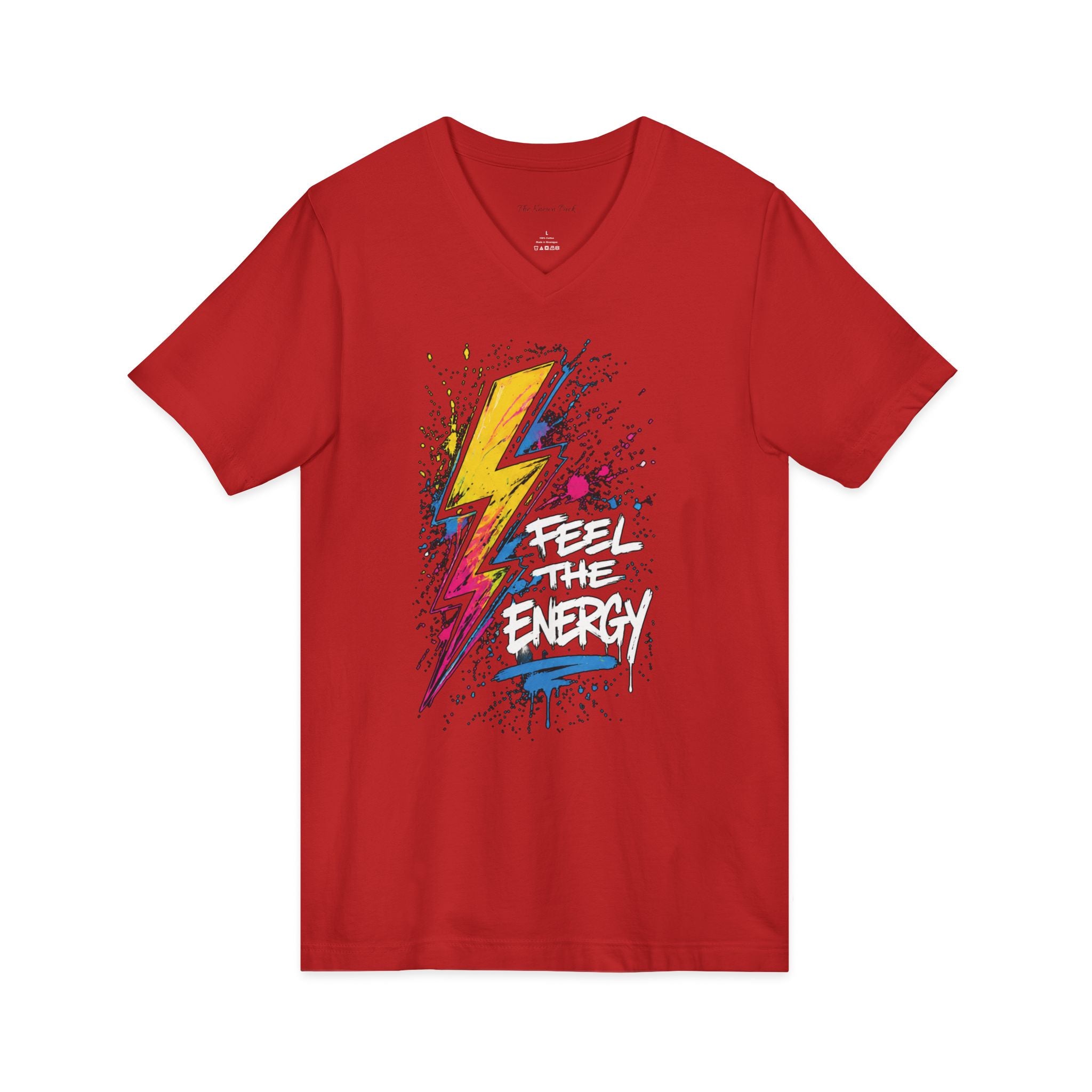 Feel the Energy — Graffiti V-Neck Tee