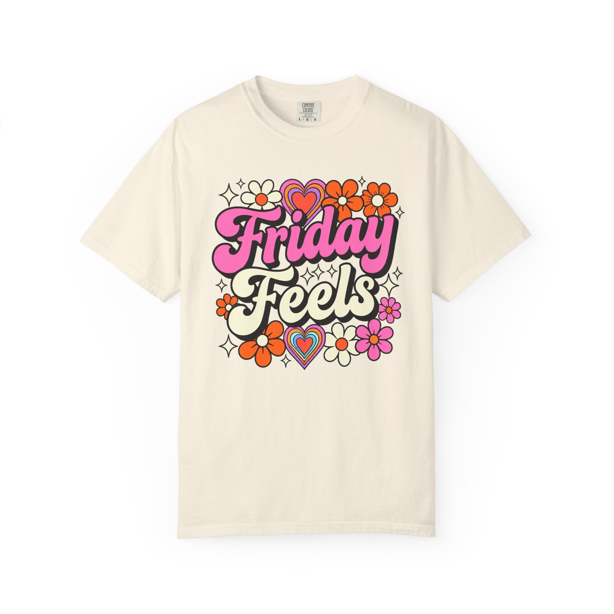 Friday Feels - Retro Groovy Floral Tee