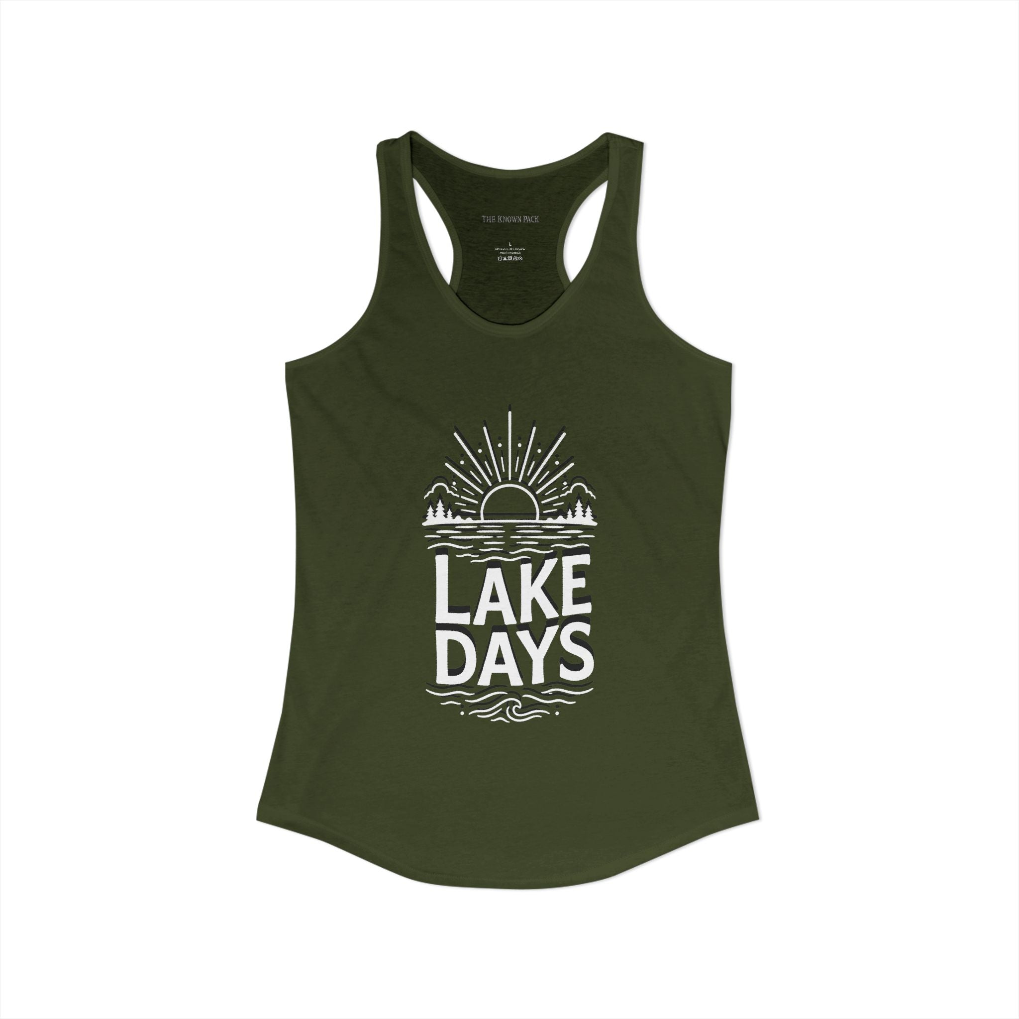 Lake Days — Women's Racerback Tank
