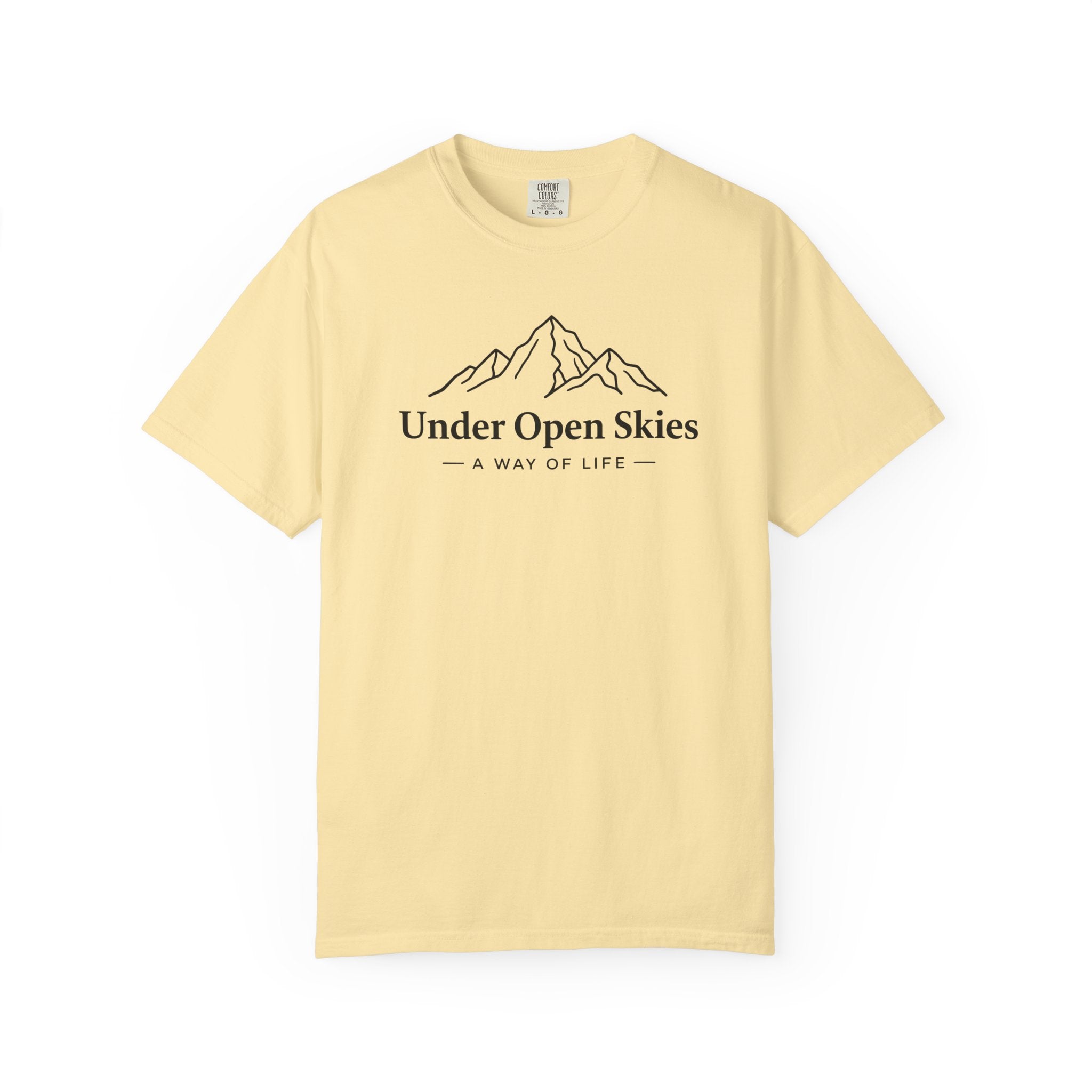 Under Open Skies - Minimalist Mountain Tee