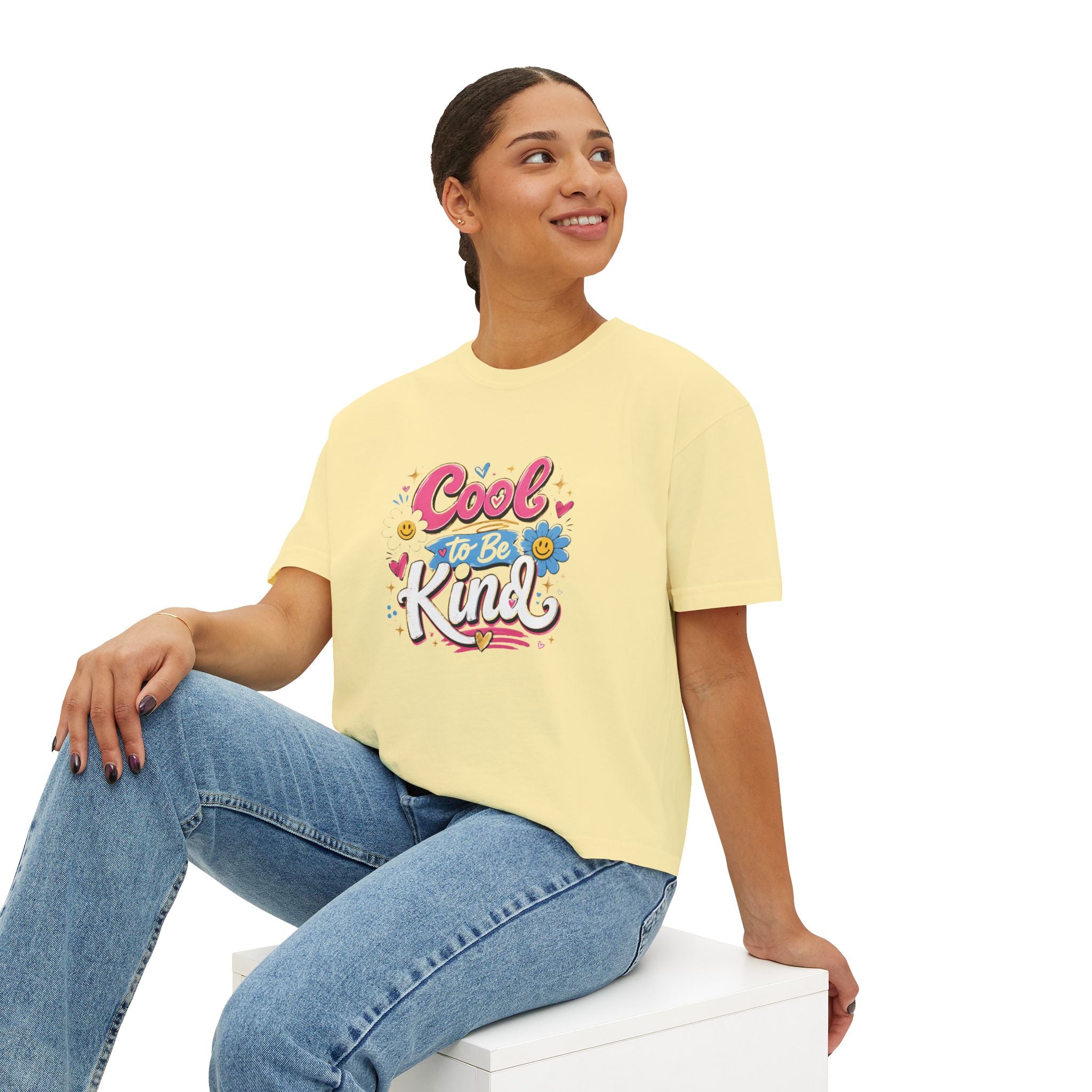 Cool to Be Kind — Boxy Cropped Tee