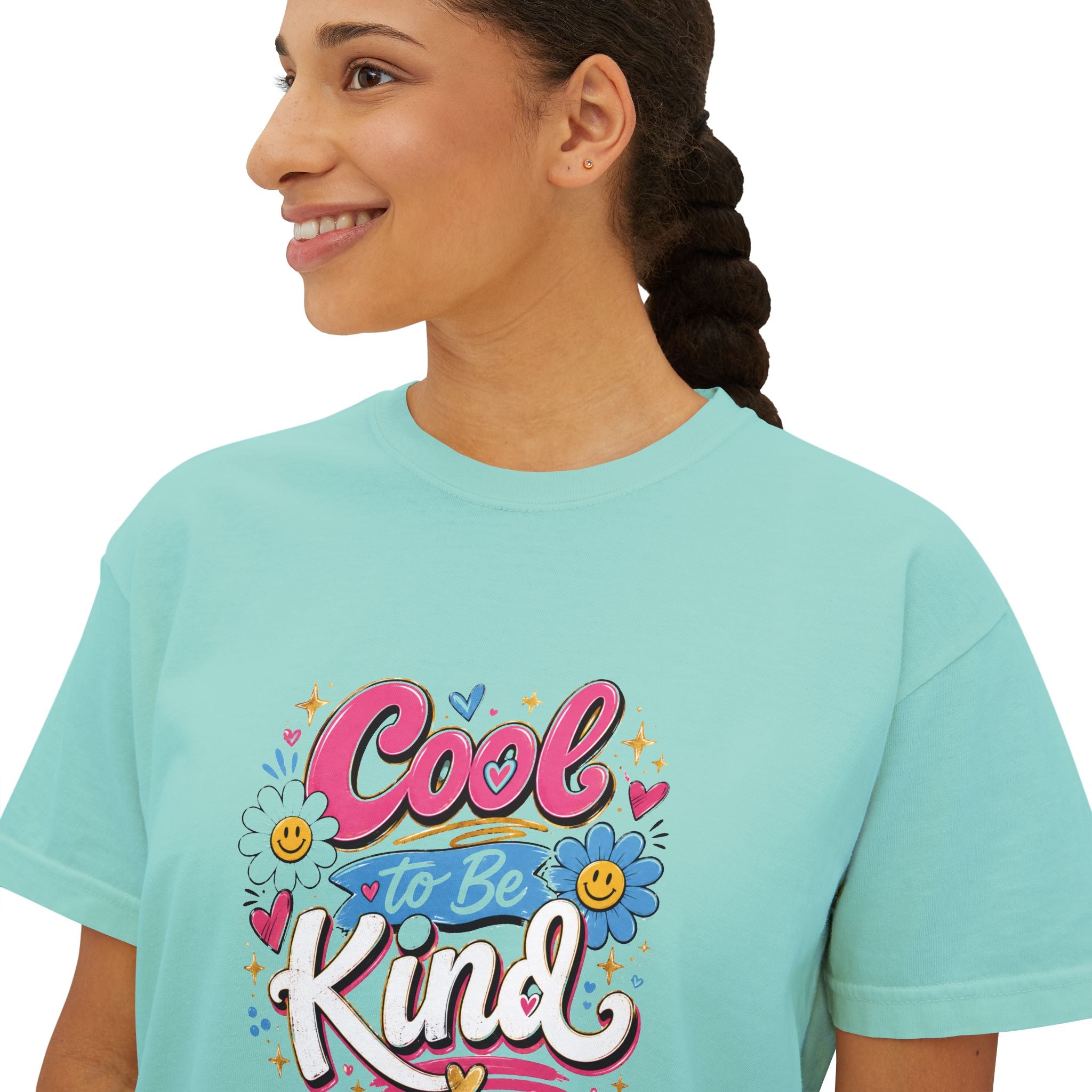 Cool to Be Kind — Boxy Cropped Tee